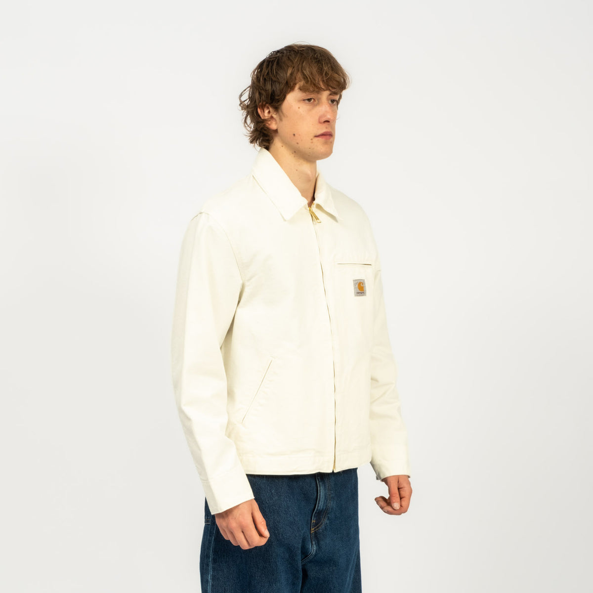 [CARHARTT] DETROIT JACKET _ WAX/WAX RINSED