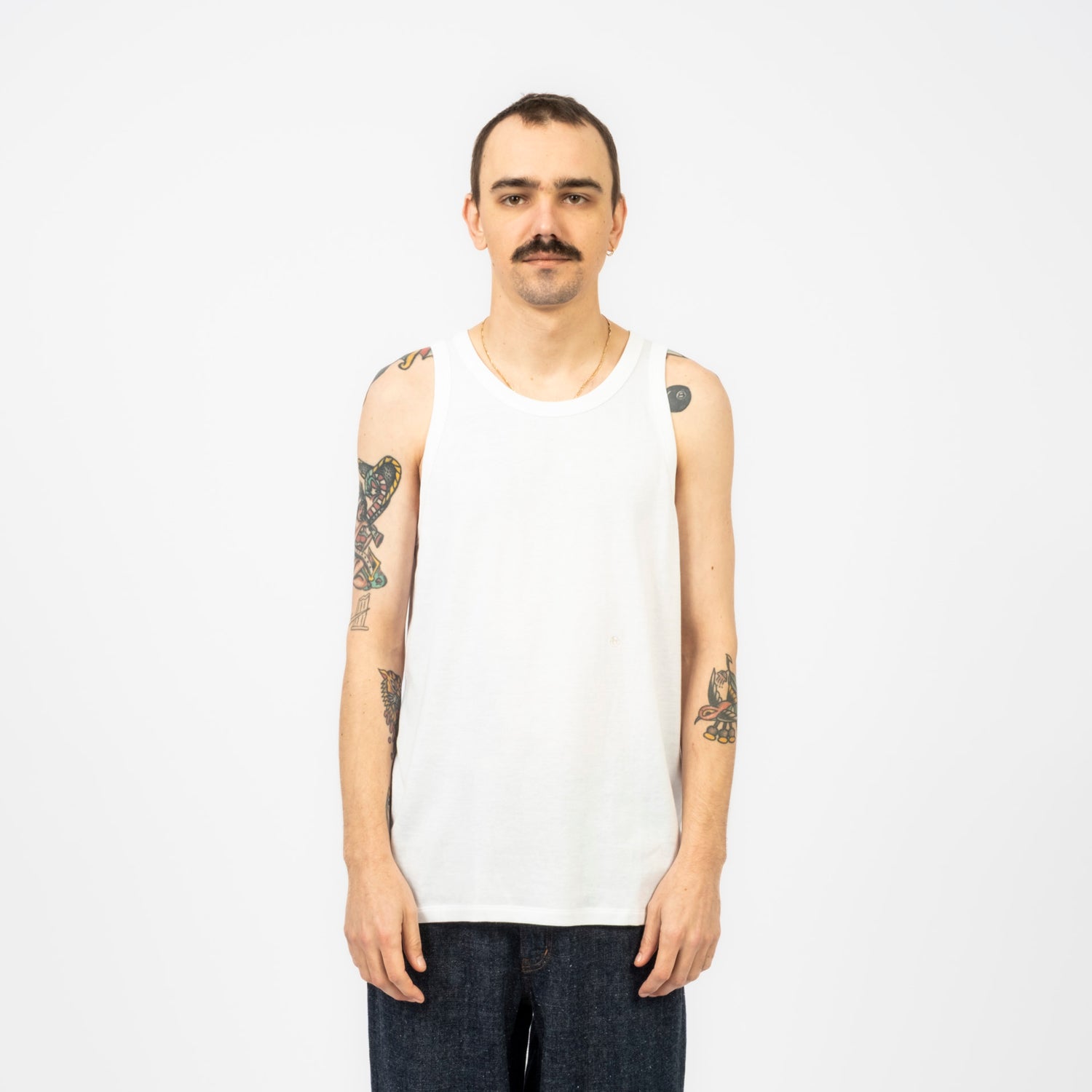 [NANAMICA] LOOPWHEEL COOLMAX JERSEY TANK_ WHITE