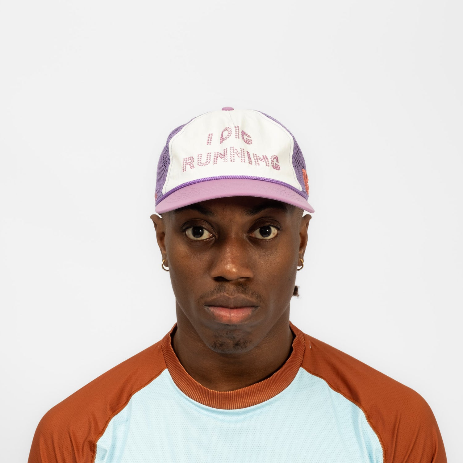 [ALEX ZONO] 'I DIG RUNNING' TRUCKER _ PURPLE