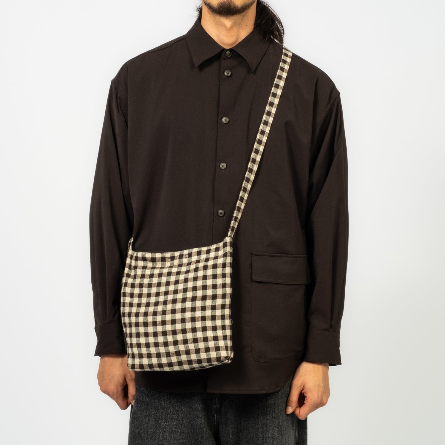[YOKO SAKAMOTO] RESEARCHER BAG MEDIUM _ GINGHAM