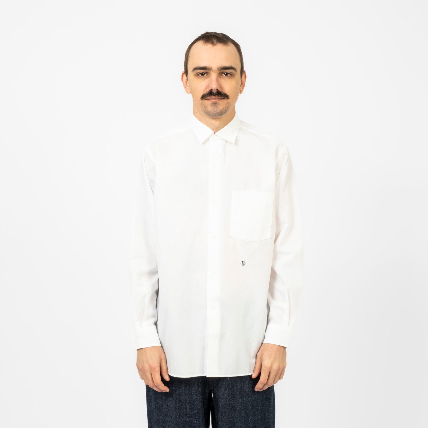 [NANAMICA] REGULAR COLLAR WIND SHIRT _ OFF WHITE