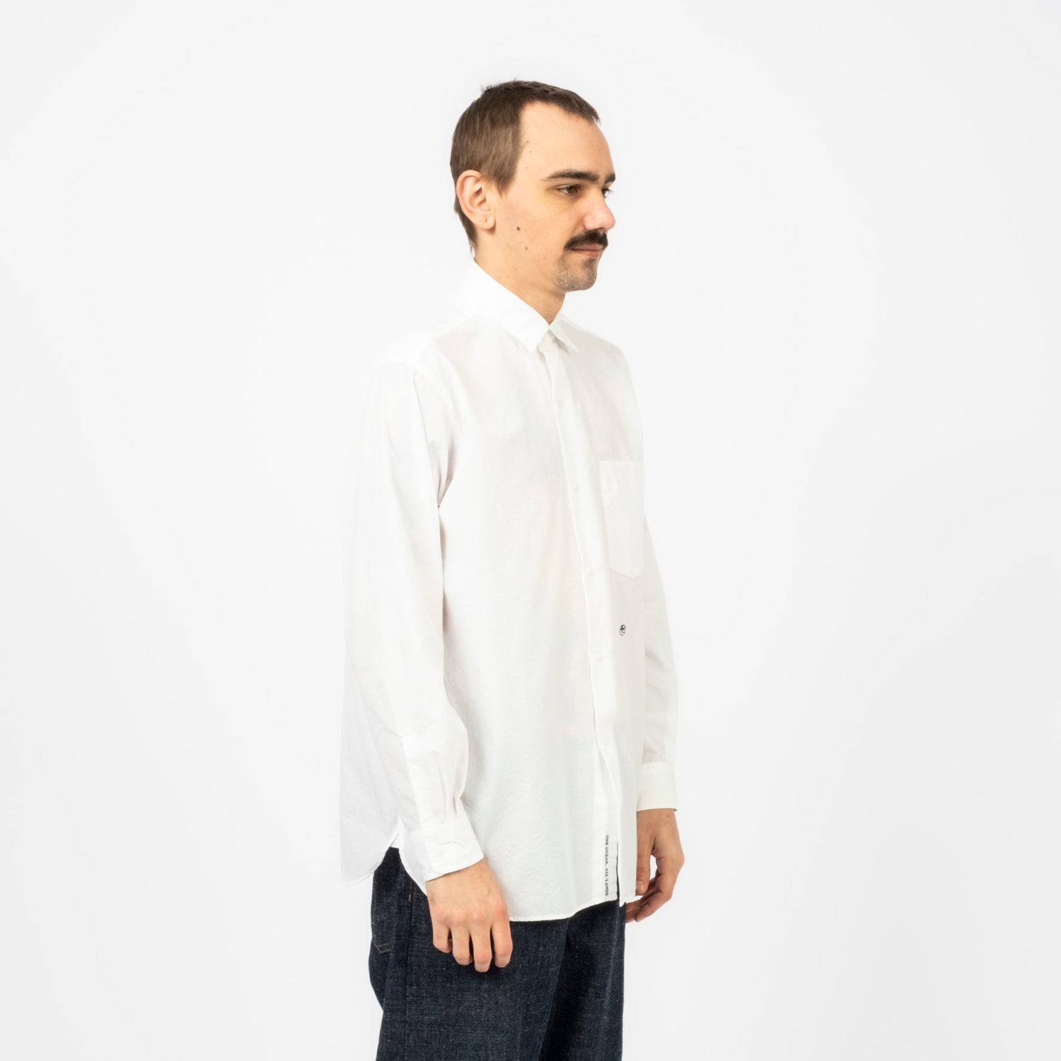 [NANAMICA] REGULAR COLLAR WIND SHIRT _ OFF WHITE