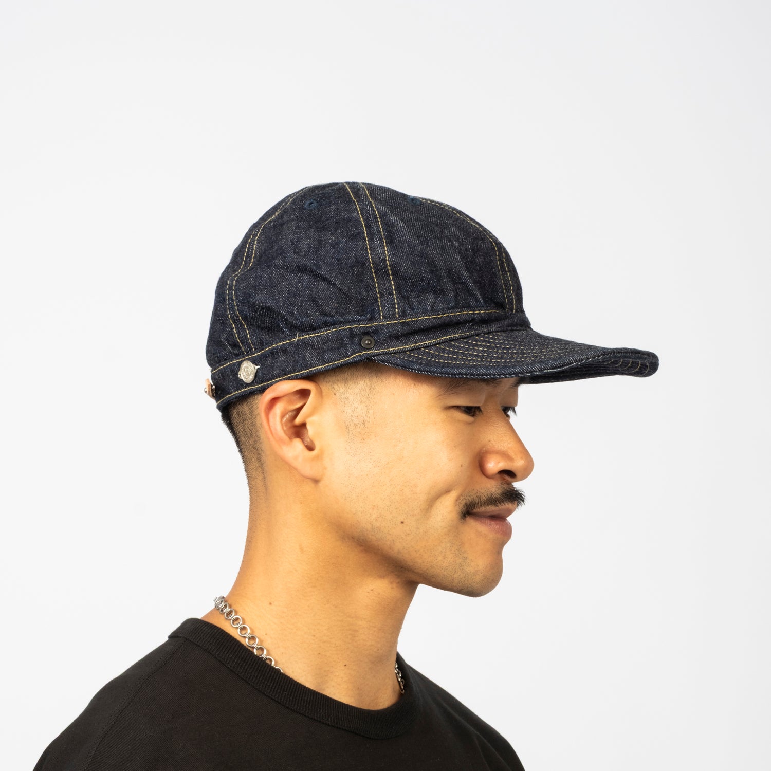 [DECHO] SELVEDGE DENIM KOME CAP _ INDIGO