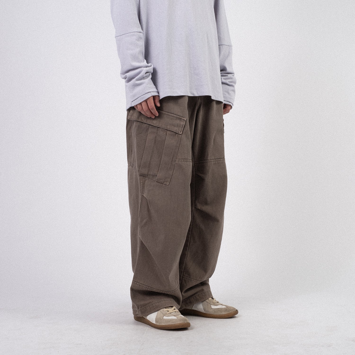 [HATCHINGROOM] MIL PANTS WASHED _ OLIVE