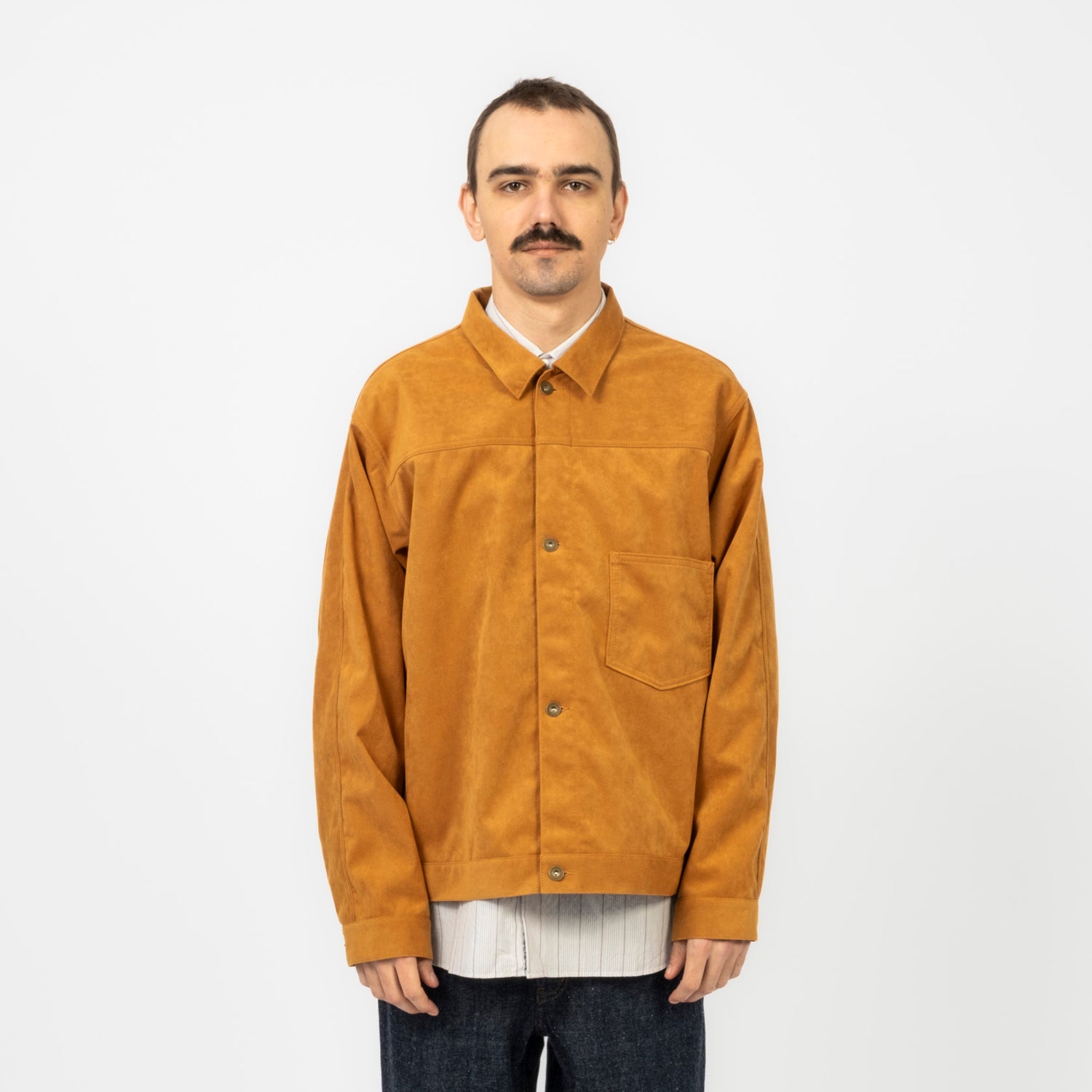 [NANAMICA] ULTRASUEDE SHORT JACKET _ CAMEL