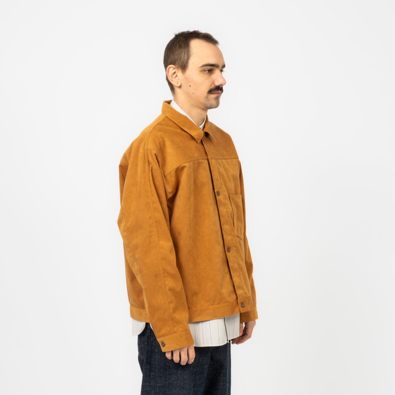 [NANAMICA] ULTRASUEDE SHORT JACKET _ CAMEL