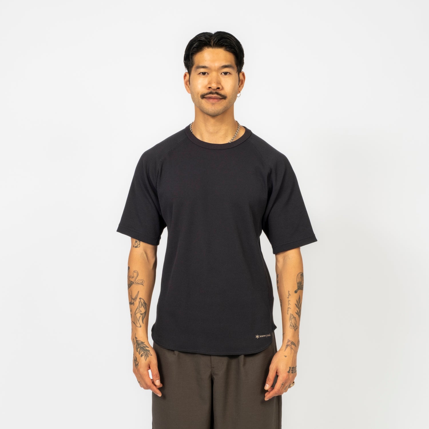 [SNOW PEAK] DRY WAFFLE T-SHIRT _ DARK NAVY