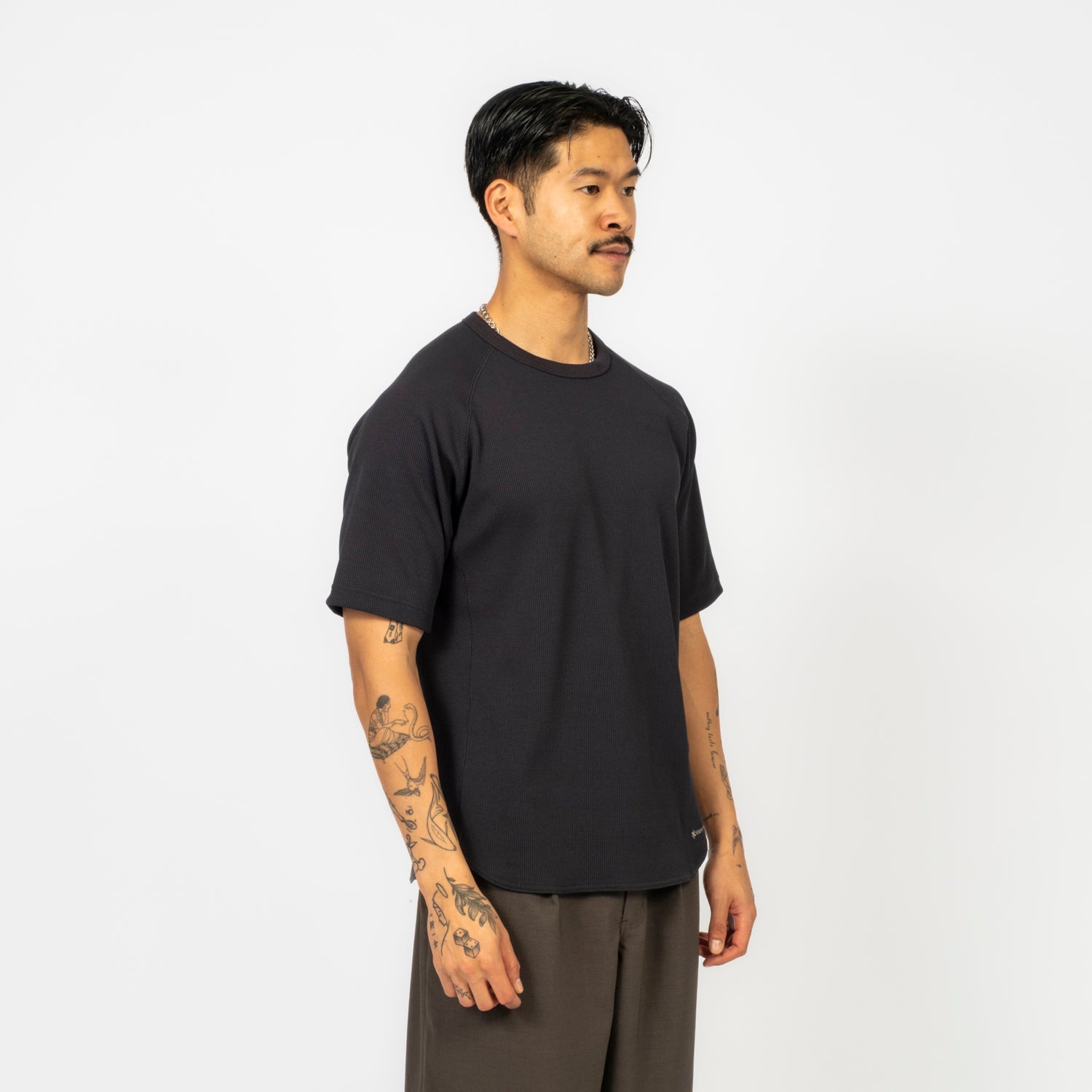 [SNOW PEAK] DRY WAFFLE T-SHIRT _ DARK NAVY