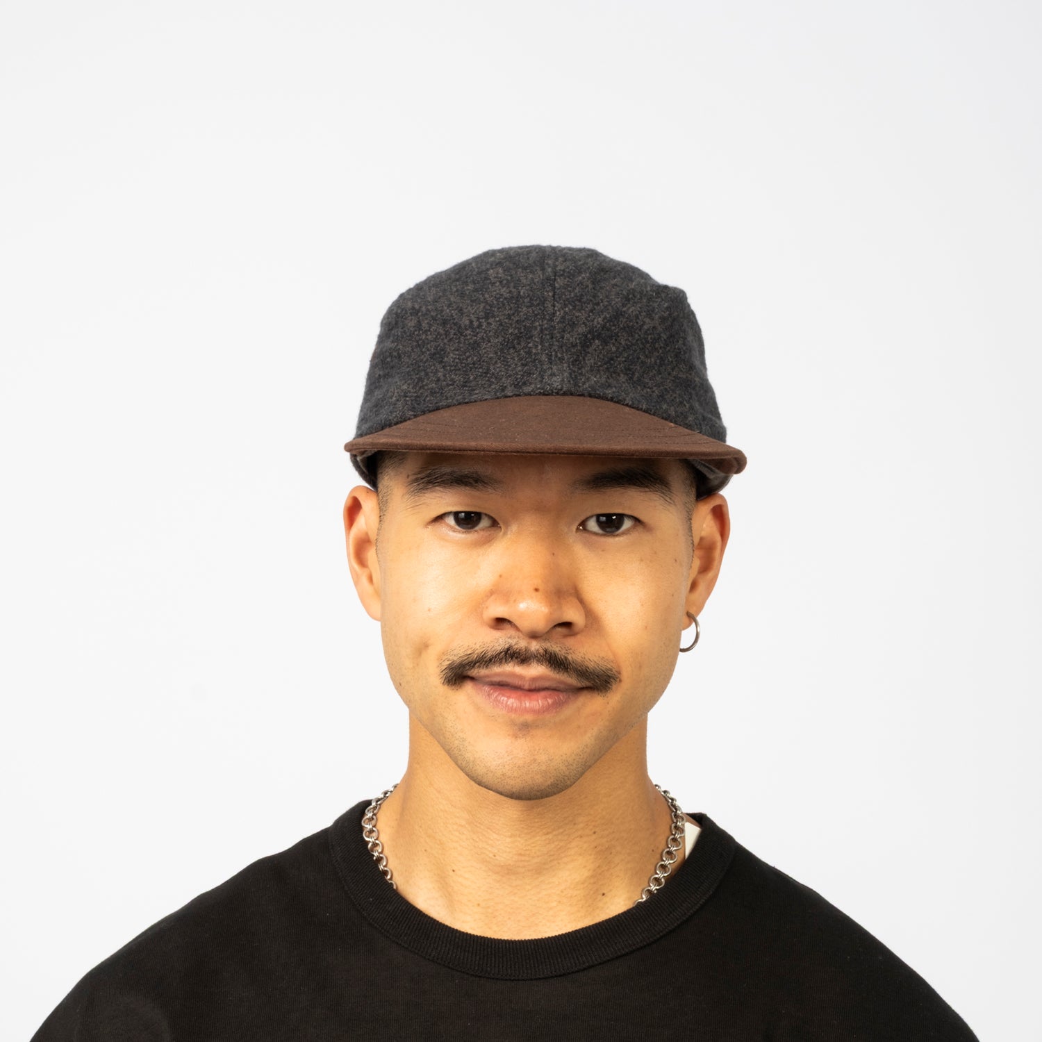 [DECHO] CHECK & MOLESKIN DUCKBILL JET CAP _ BLACK