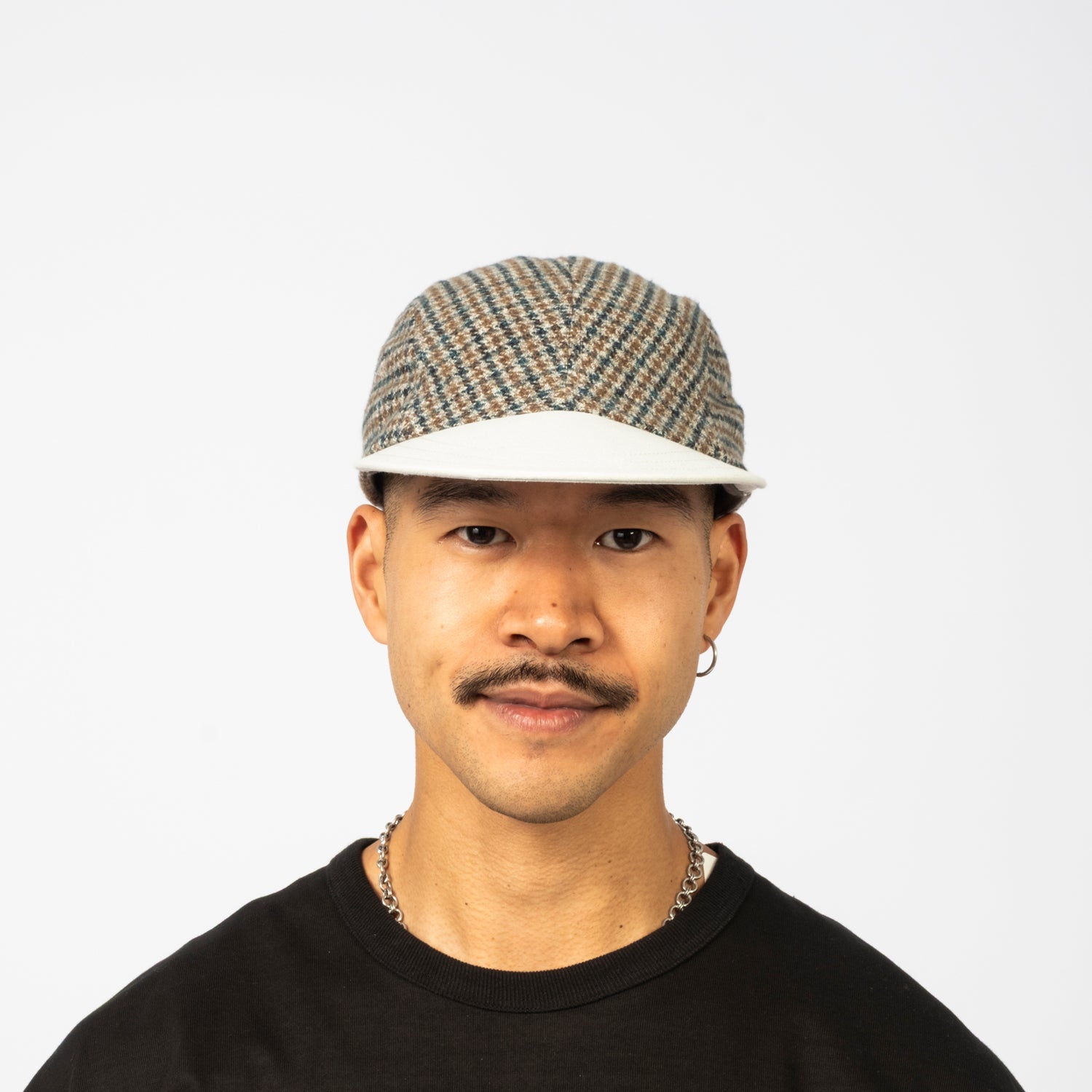 [DECHO] CHECK & MOLESKIN DUCKBILL JET CAP _ GREY