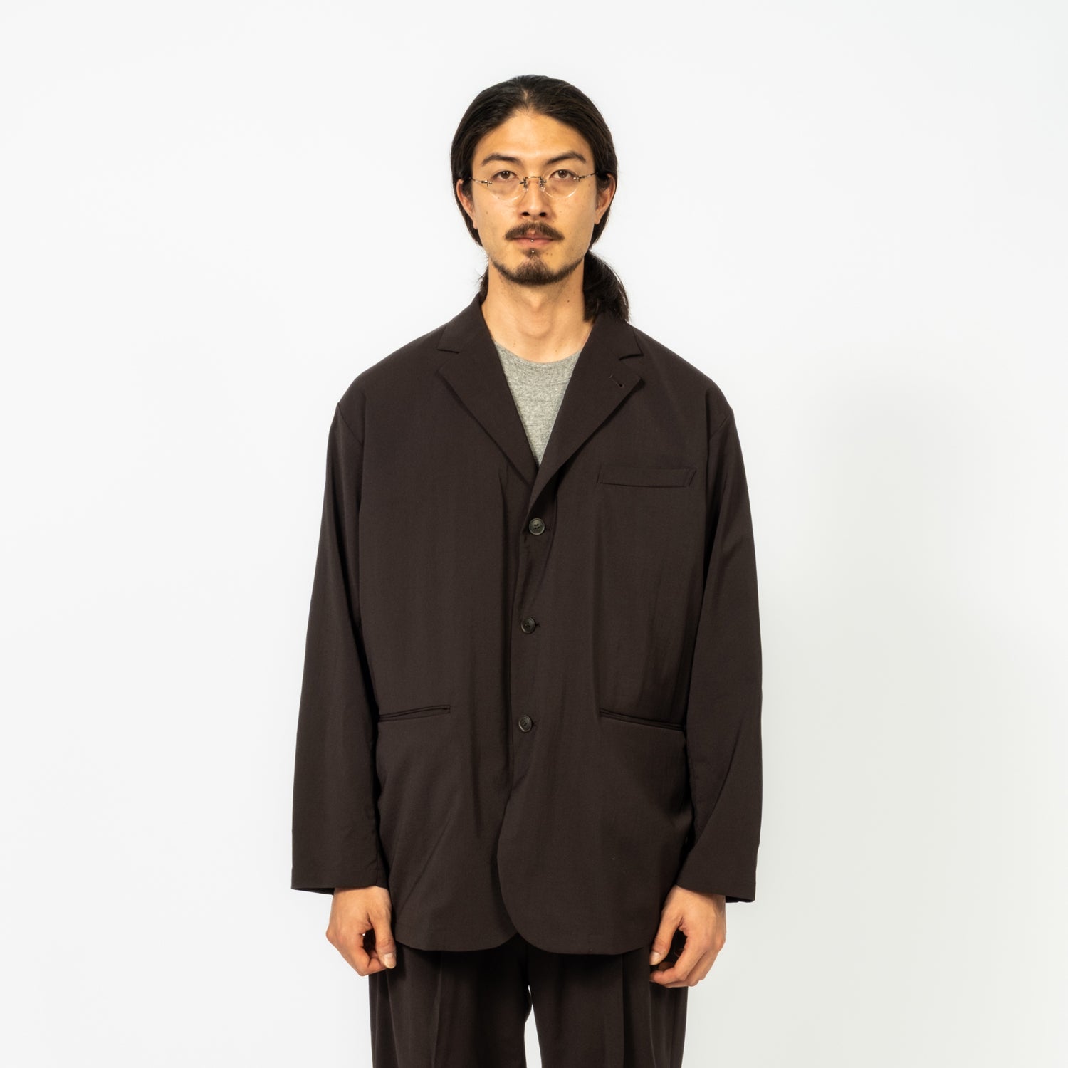 [YOKO SAKAMOTO] SUIT JACKET _ BROWN