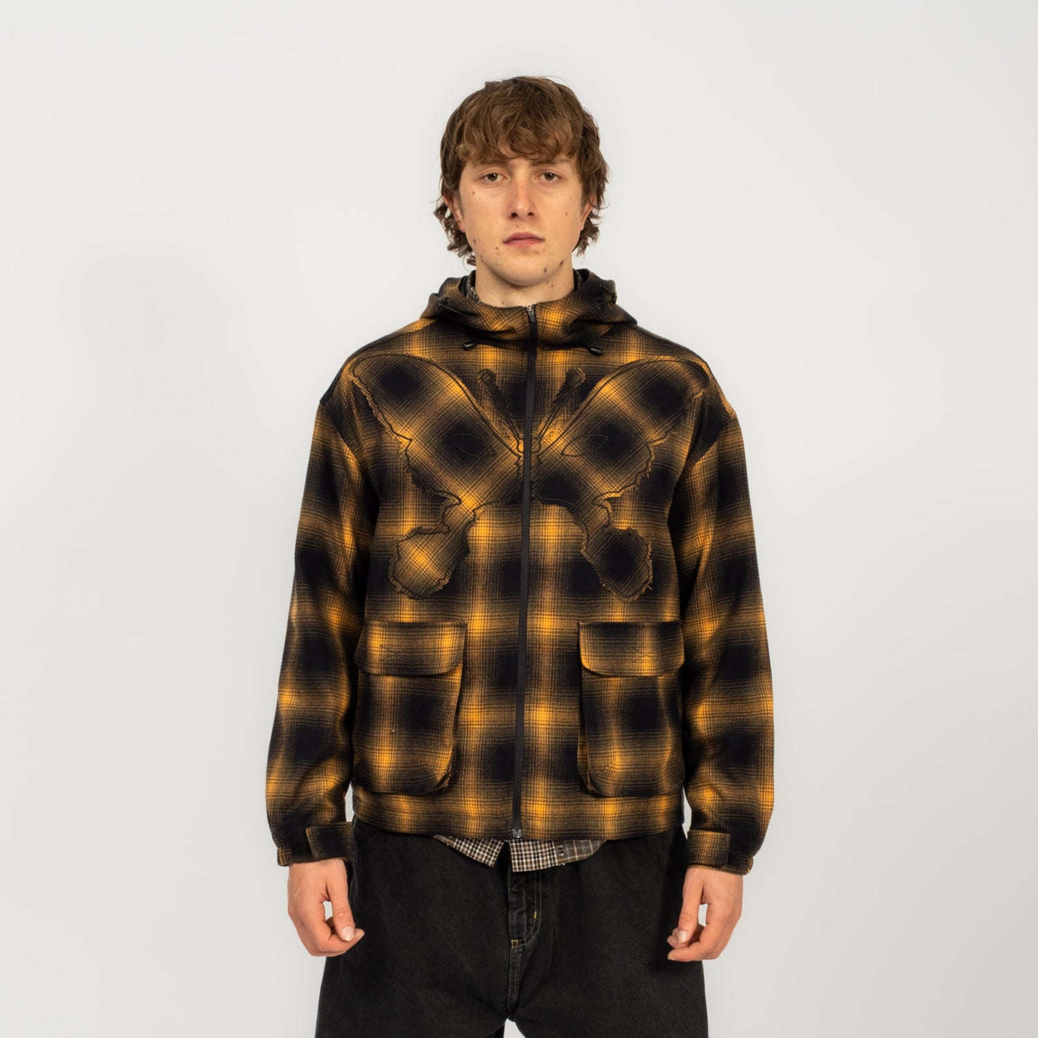 [PAM] SOUTH COVE KOSMIC HOODED JACKET _ CHECK