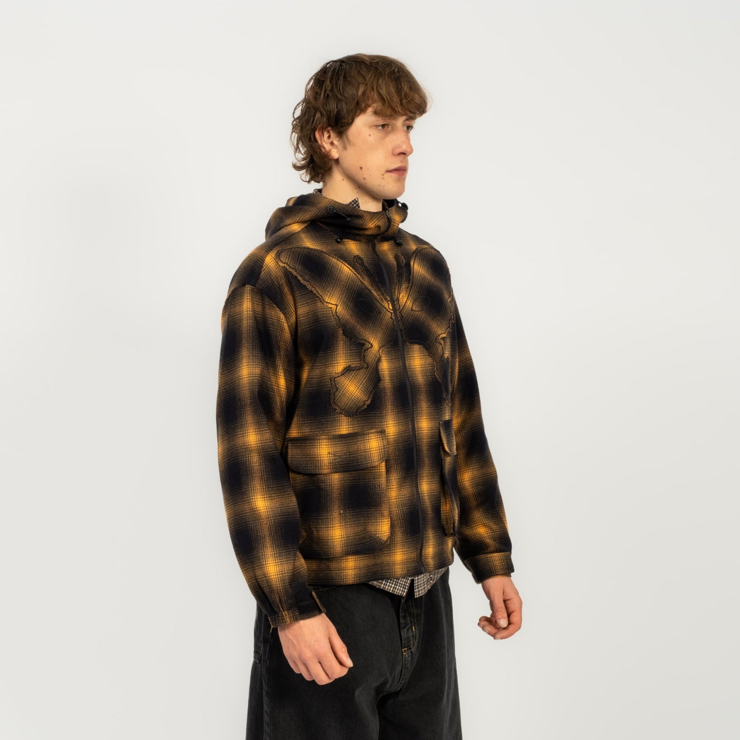 [PAM] SOUTH COVE KOSMIC HOODED JACKET _ CHECK