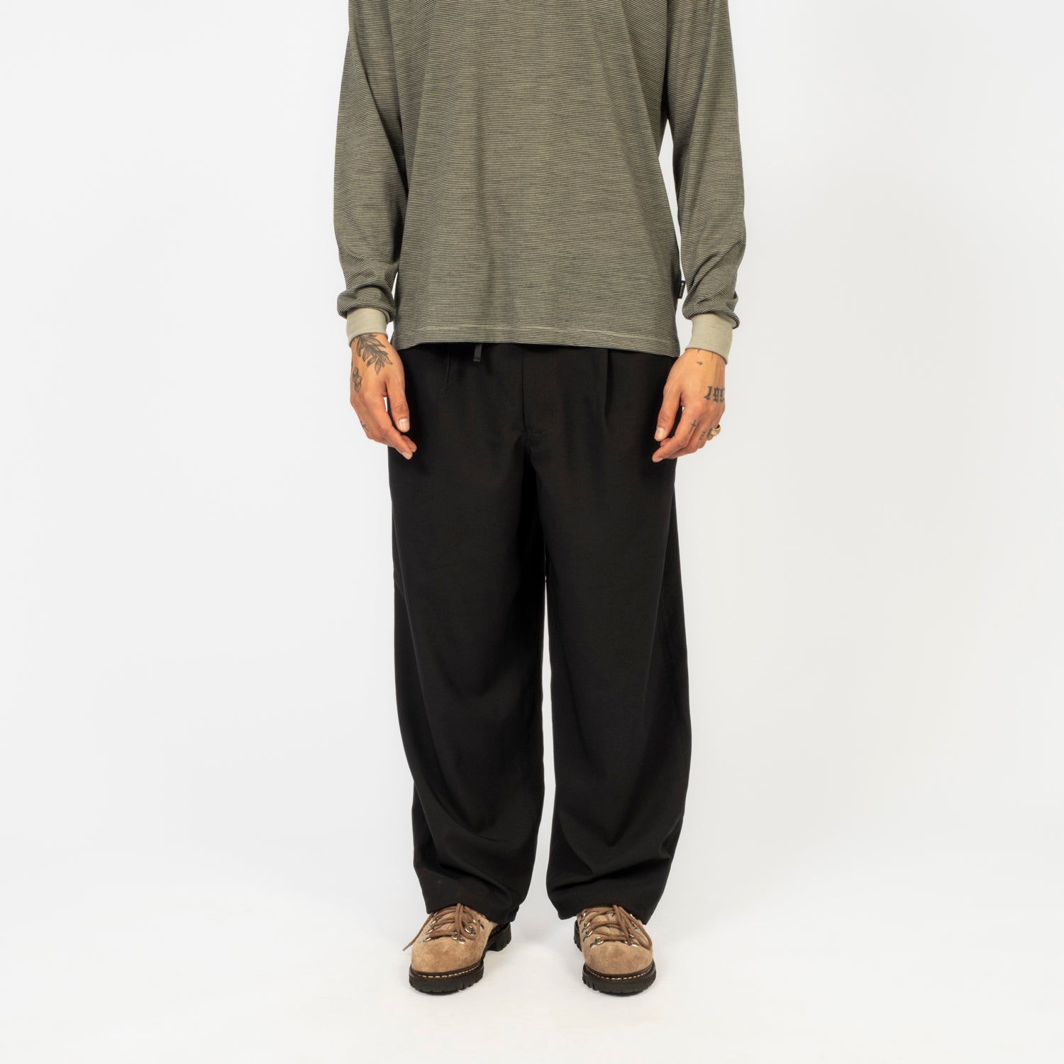 [SNOW PEAK] RELAX DRY WIDE PANTS _ BLACK