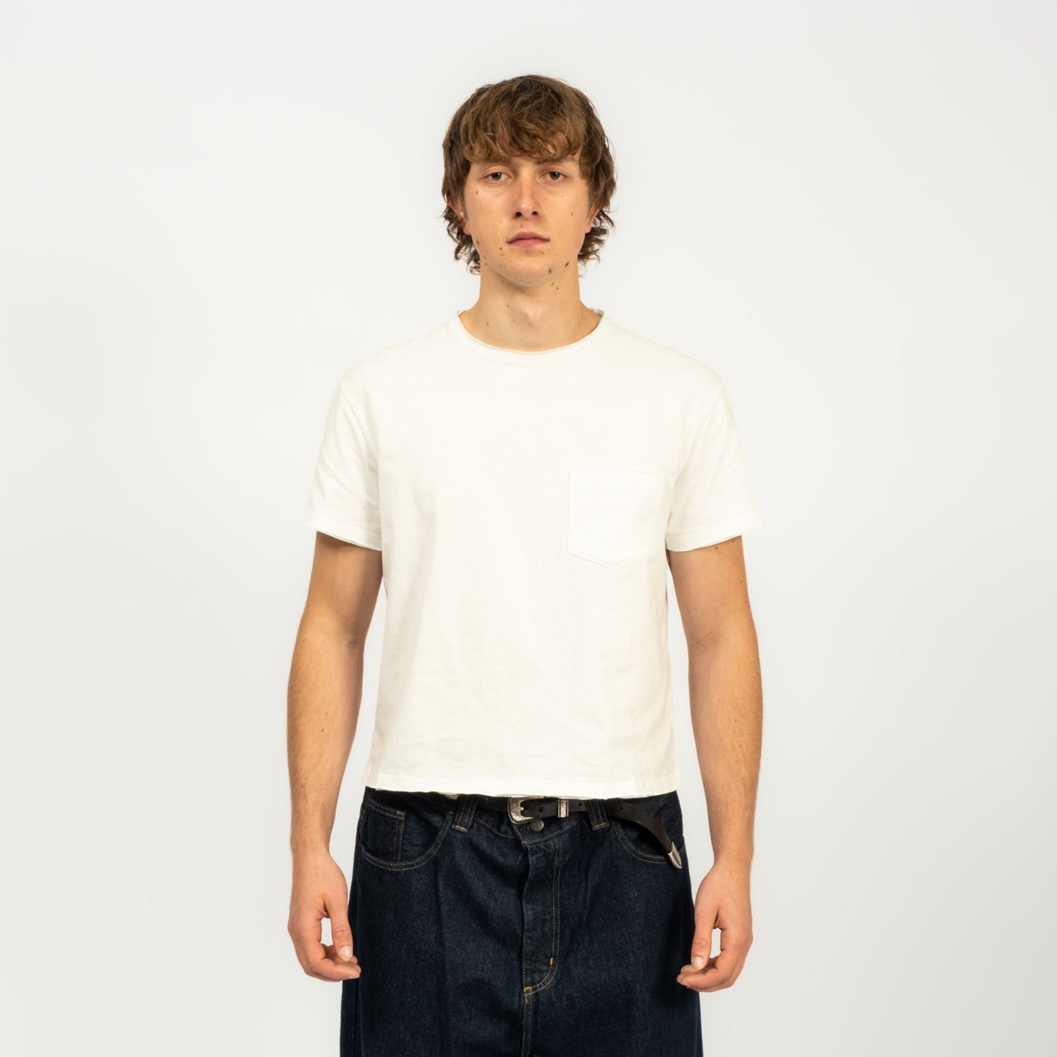 [GANDER] RAW EDGE TEE _ WHITE