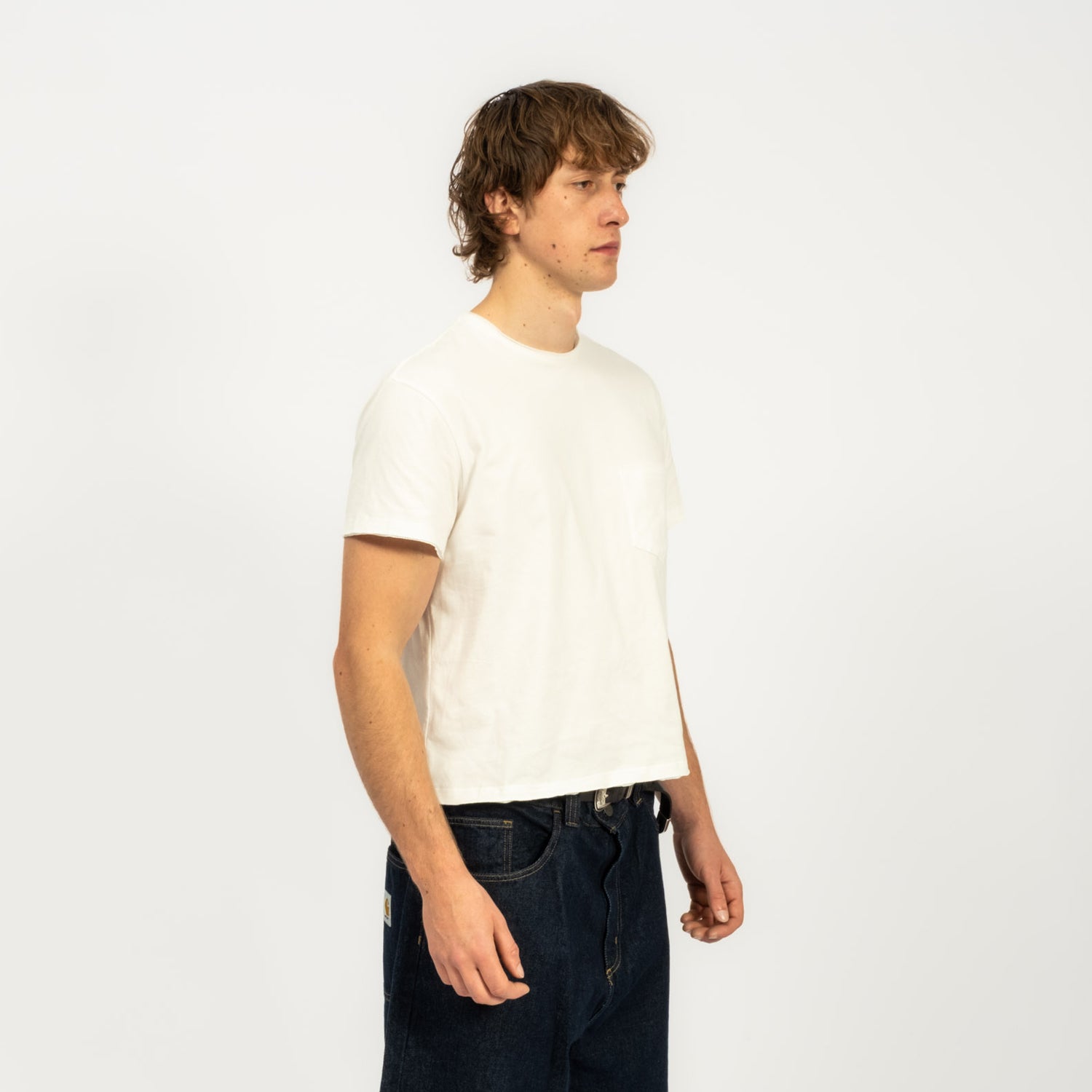 [GANDER] RAW EDGE TEE _ WHITE