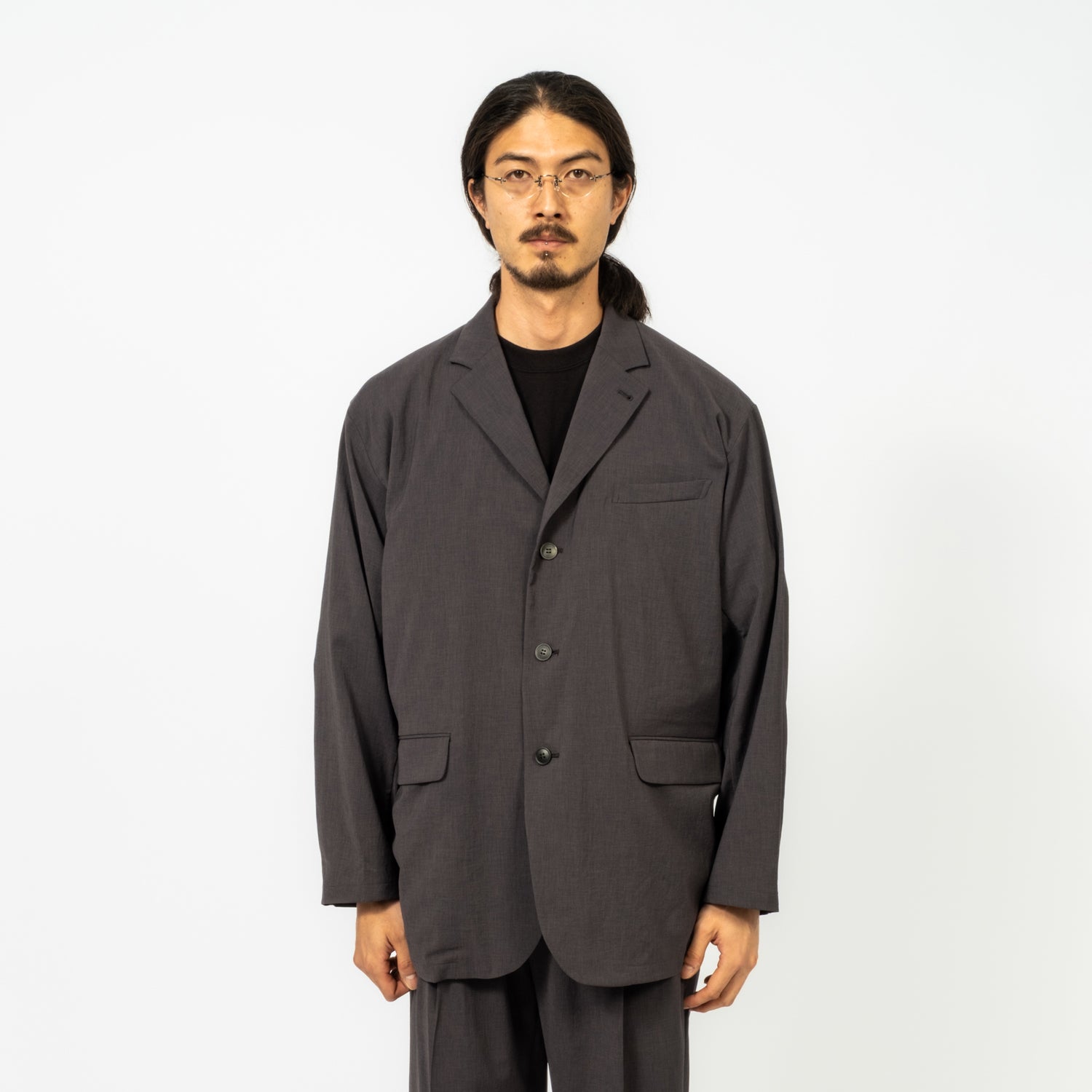 [YOKO SAKAMOTO] SUIT JACKET _ CHARCOAL GREY