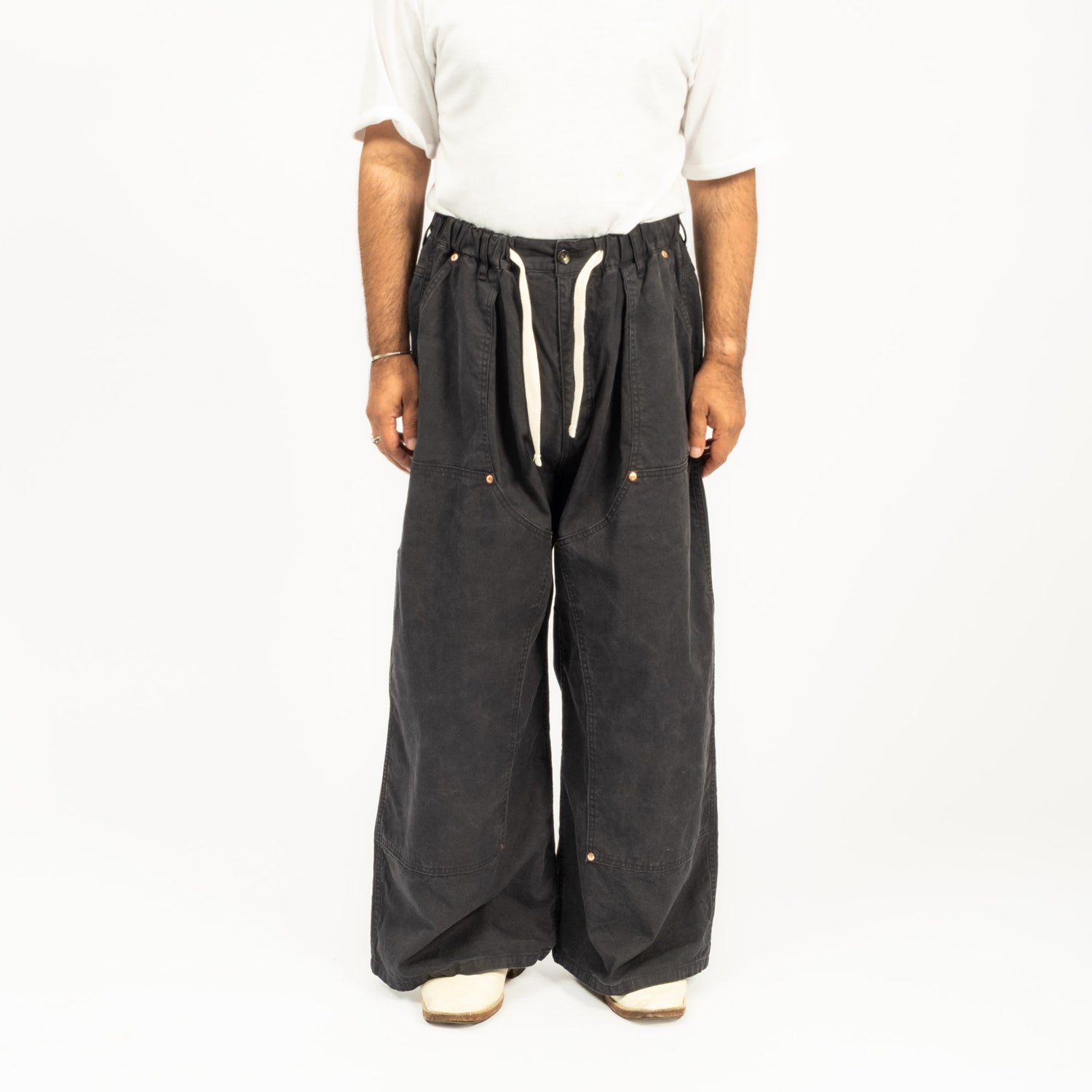 [SILLAGE] PAINTER PANTS SUPER DUCK _ FADED BLACK