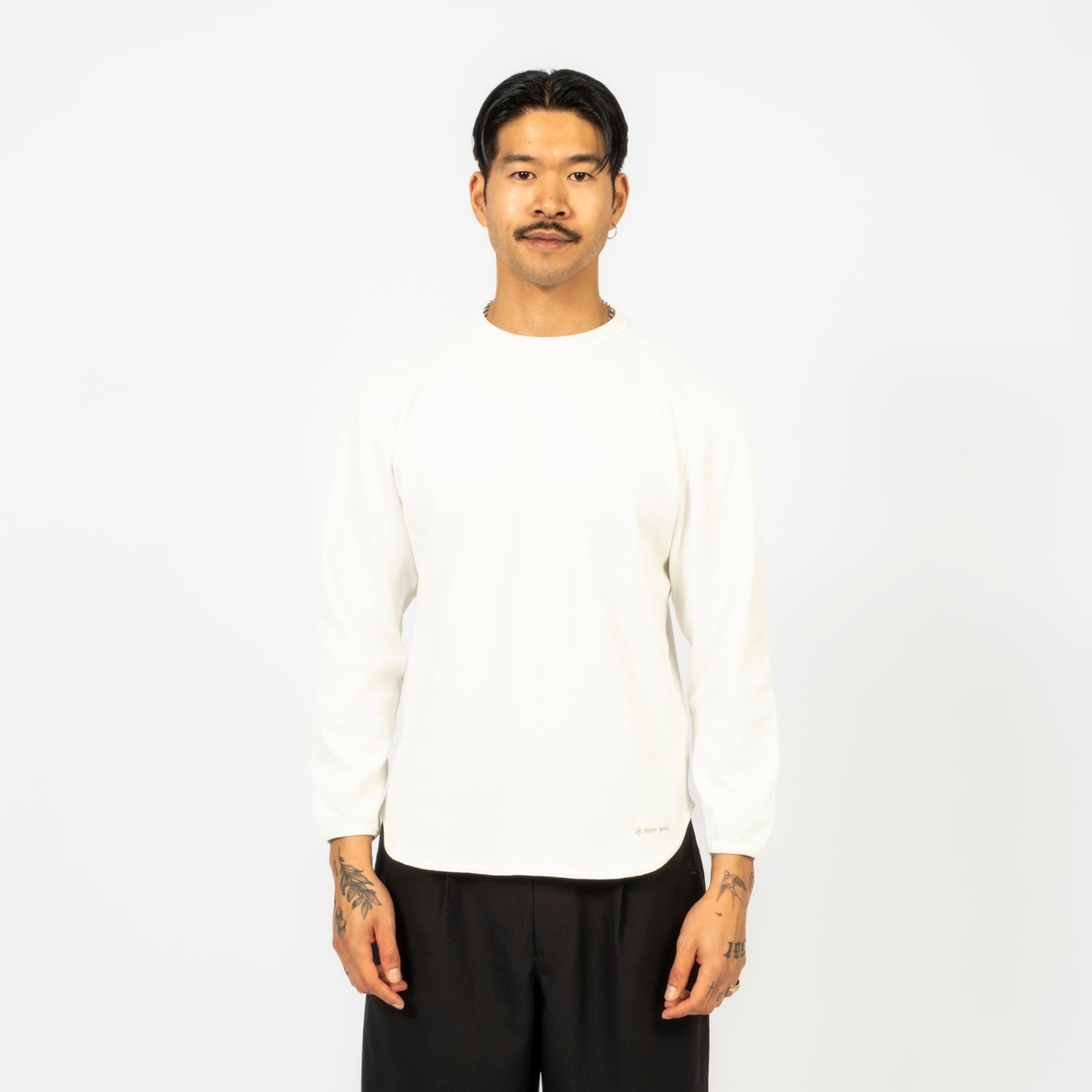 [SNOW PEAK] DRY WAFFLE L/S T-SHIRT _ OFF WHITE