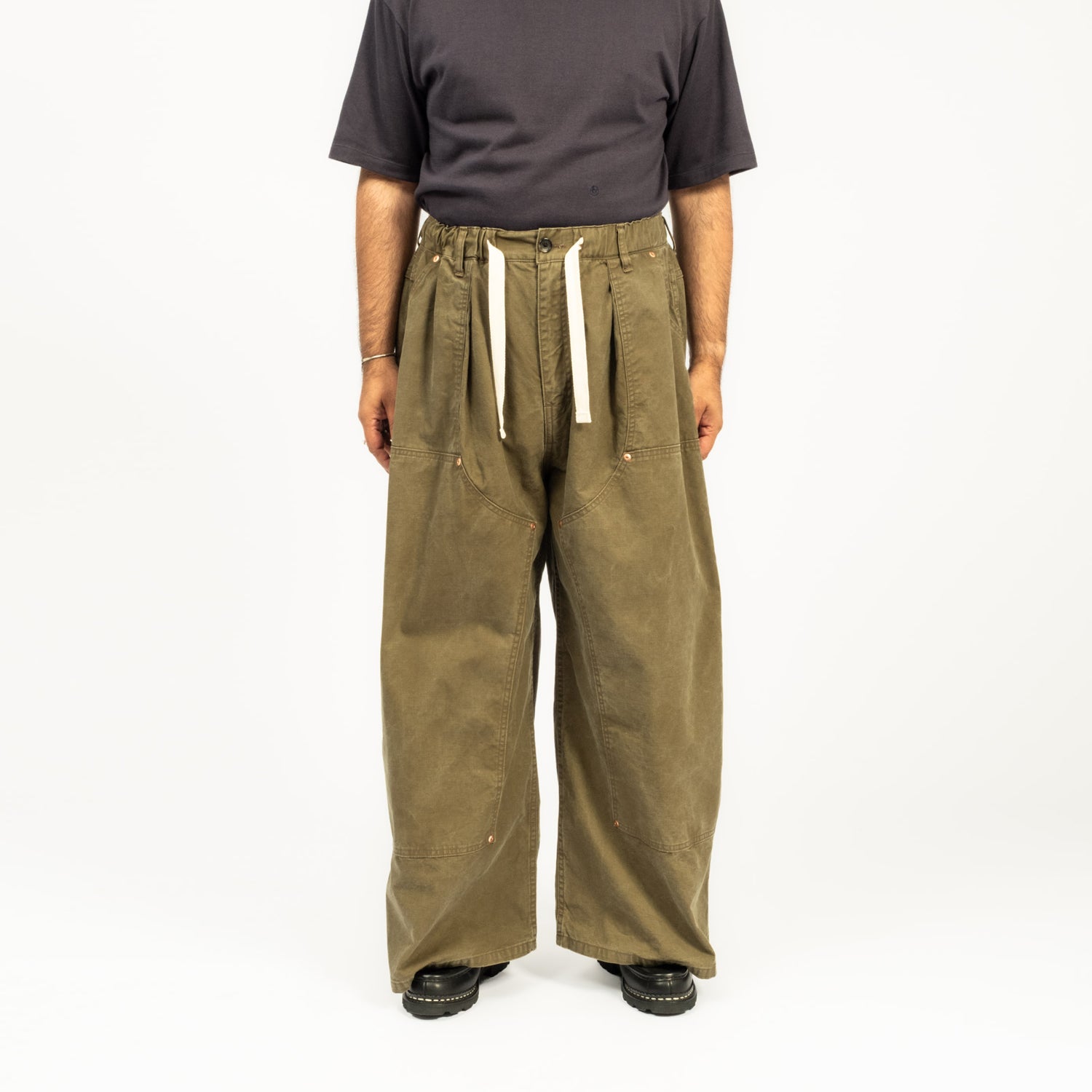 [SILLAGE] PAINTER PANTS SUPER DUCK _ OLIVE