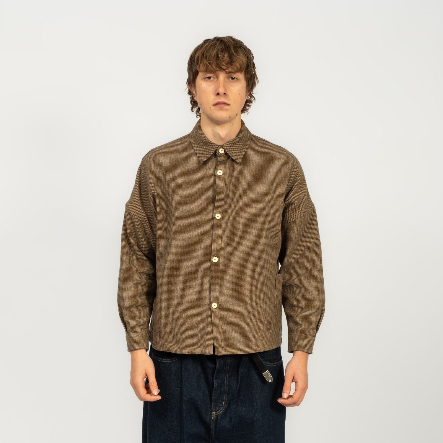 [GANDER] DEAN SHIRT _ HOUNDSTOOTH