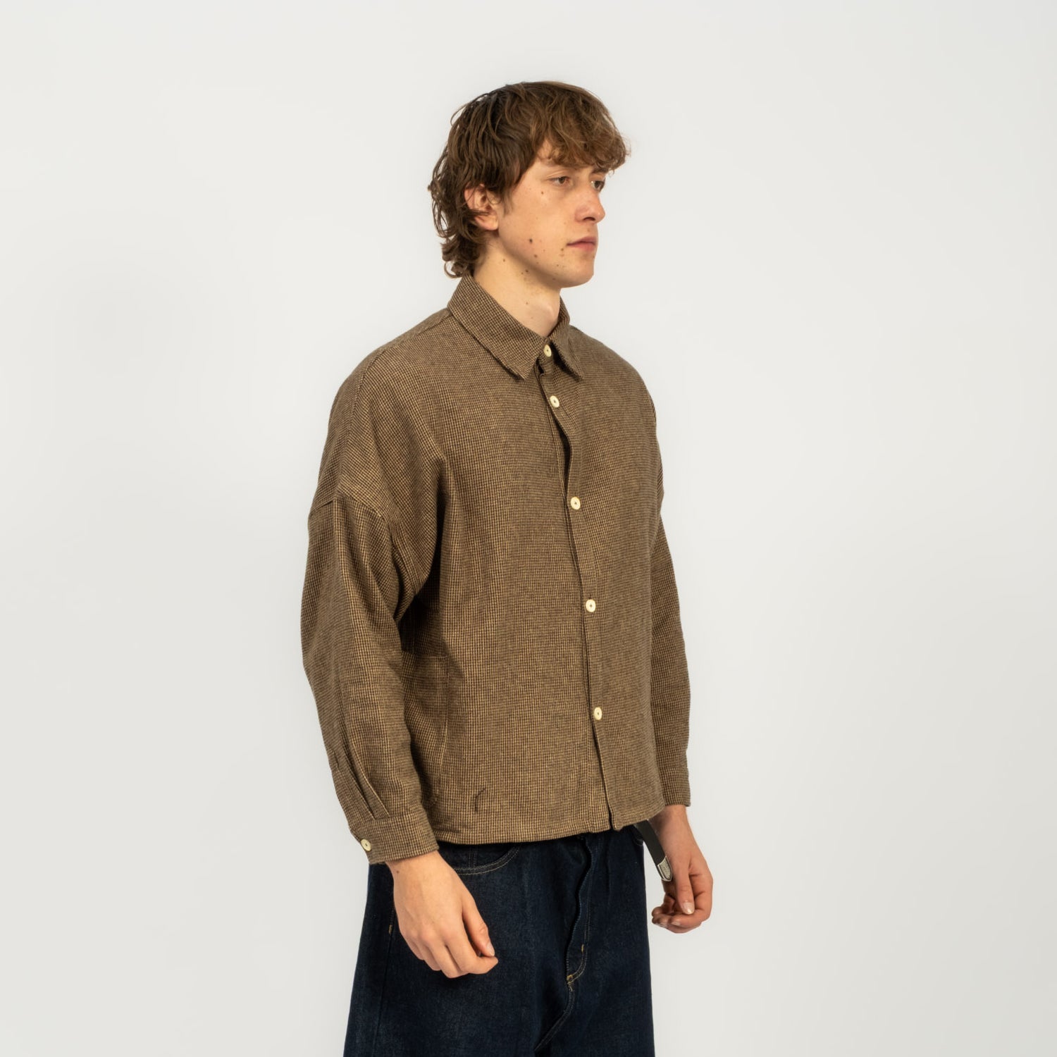 [GANDER] DEAN SHIRT _ HOUNDSTOOTH