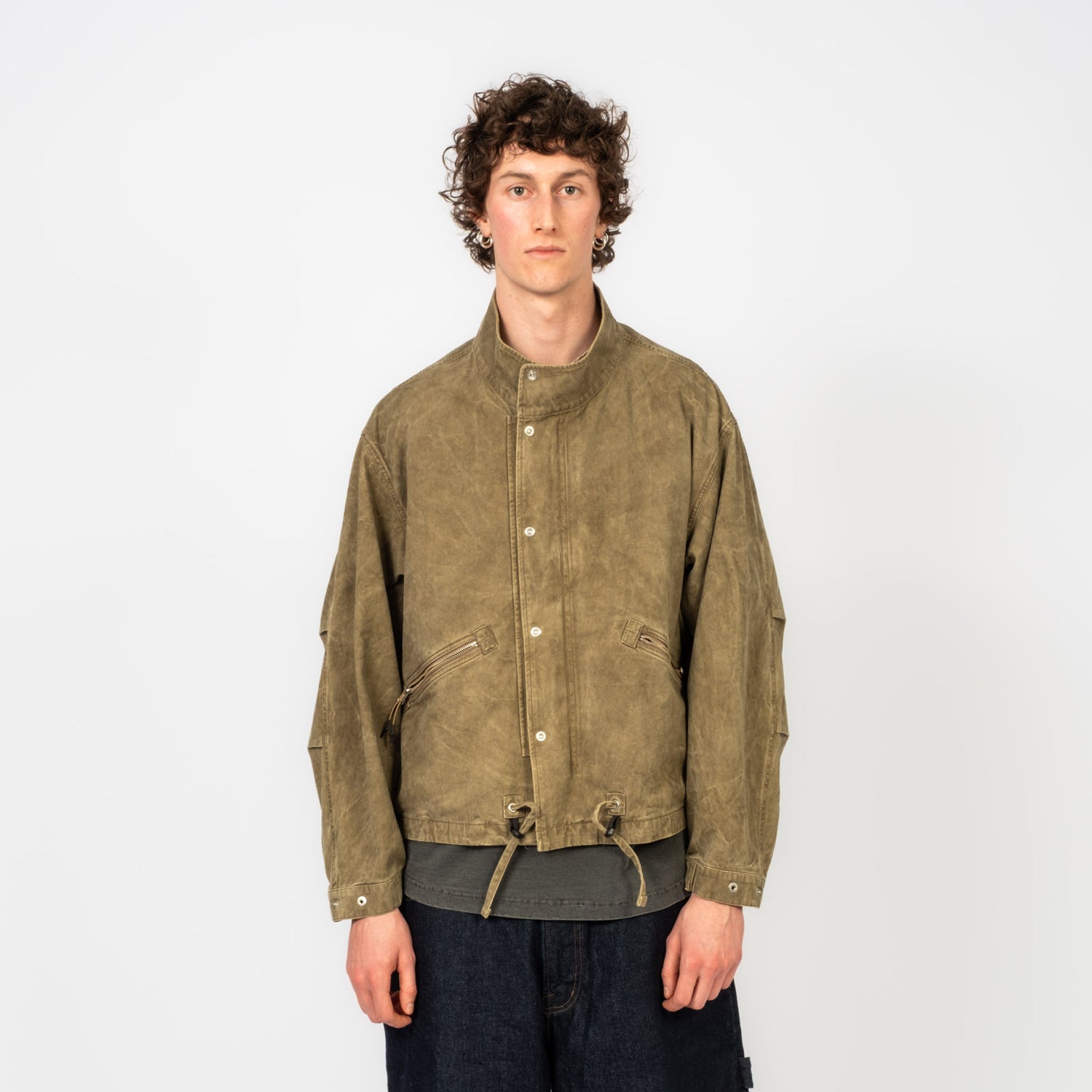 [UNAFFECTED] SHORT MODS BLOUSON _ DUSTY BEIGE