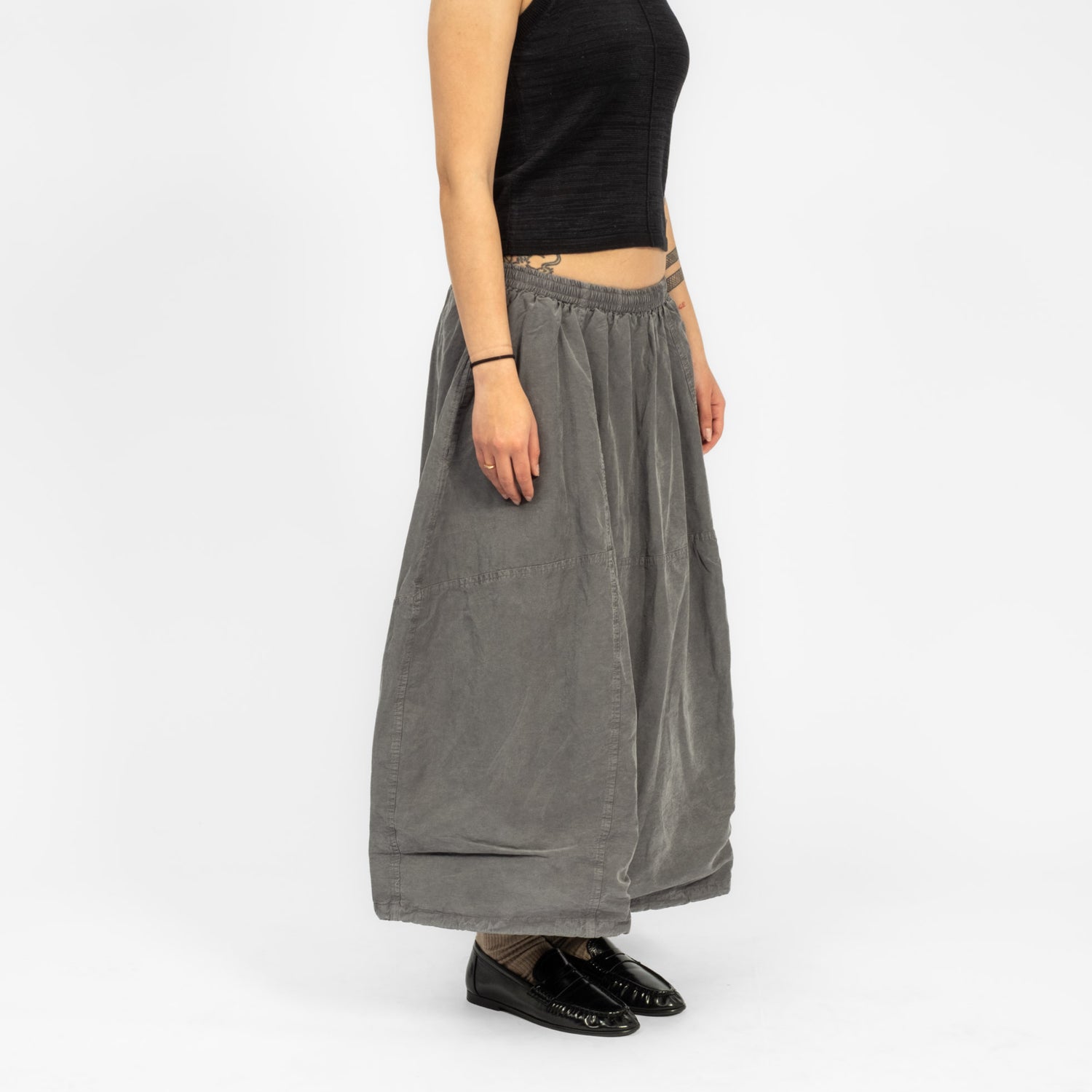 [YMC] PARACHUTE SKIRT _ CHARCOAL