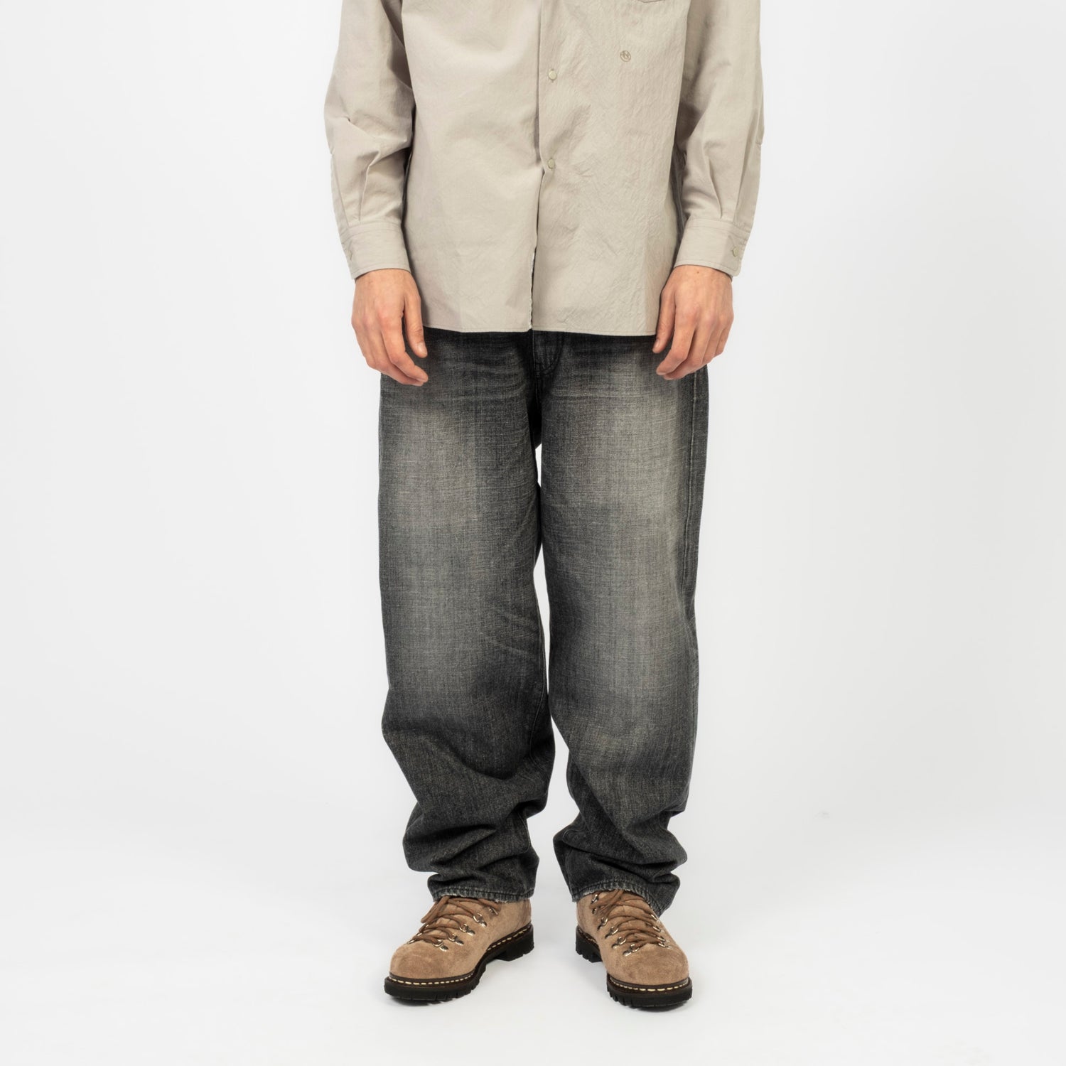 [NANAMICA] SELVAGE DENIM PANTS _ VINTAGE BLACK