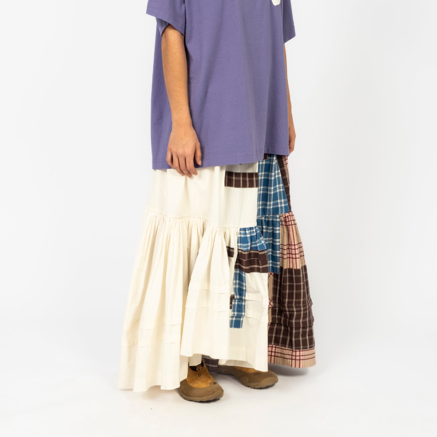 [STORY MFG] FIELD SKIRT _ TINKER PATCHWORK