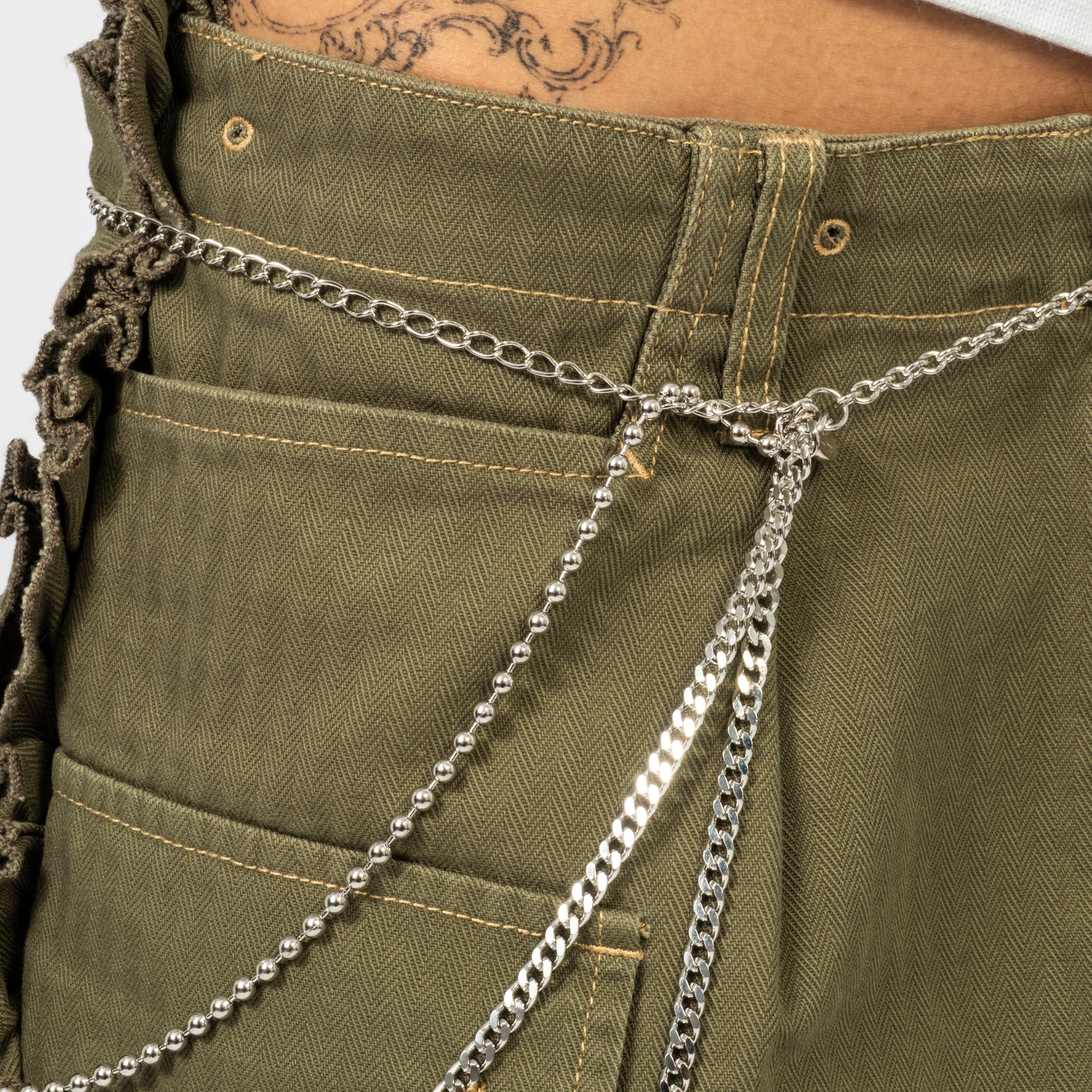 [RHODOLIRION] MULTI LONG NECKLACE _ SILVER