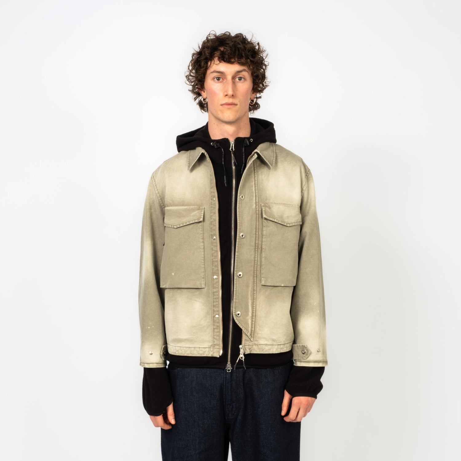 [UNAFFECTED] WASHED FIELD JACKET _ GREIGE