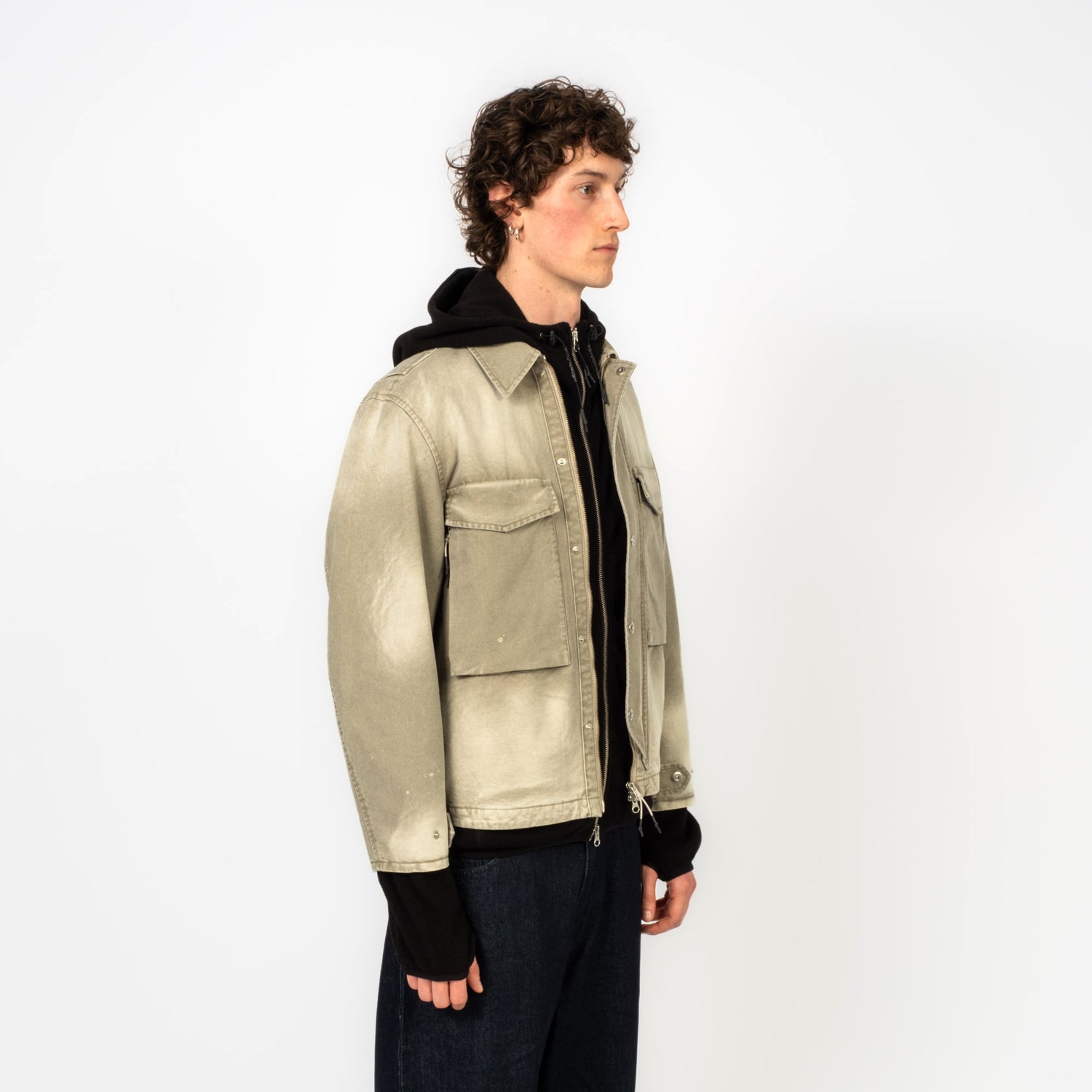 [UNAFFECTED] WASHED FIELD JACKET _ GREIGE