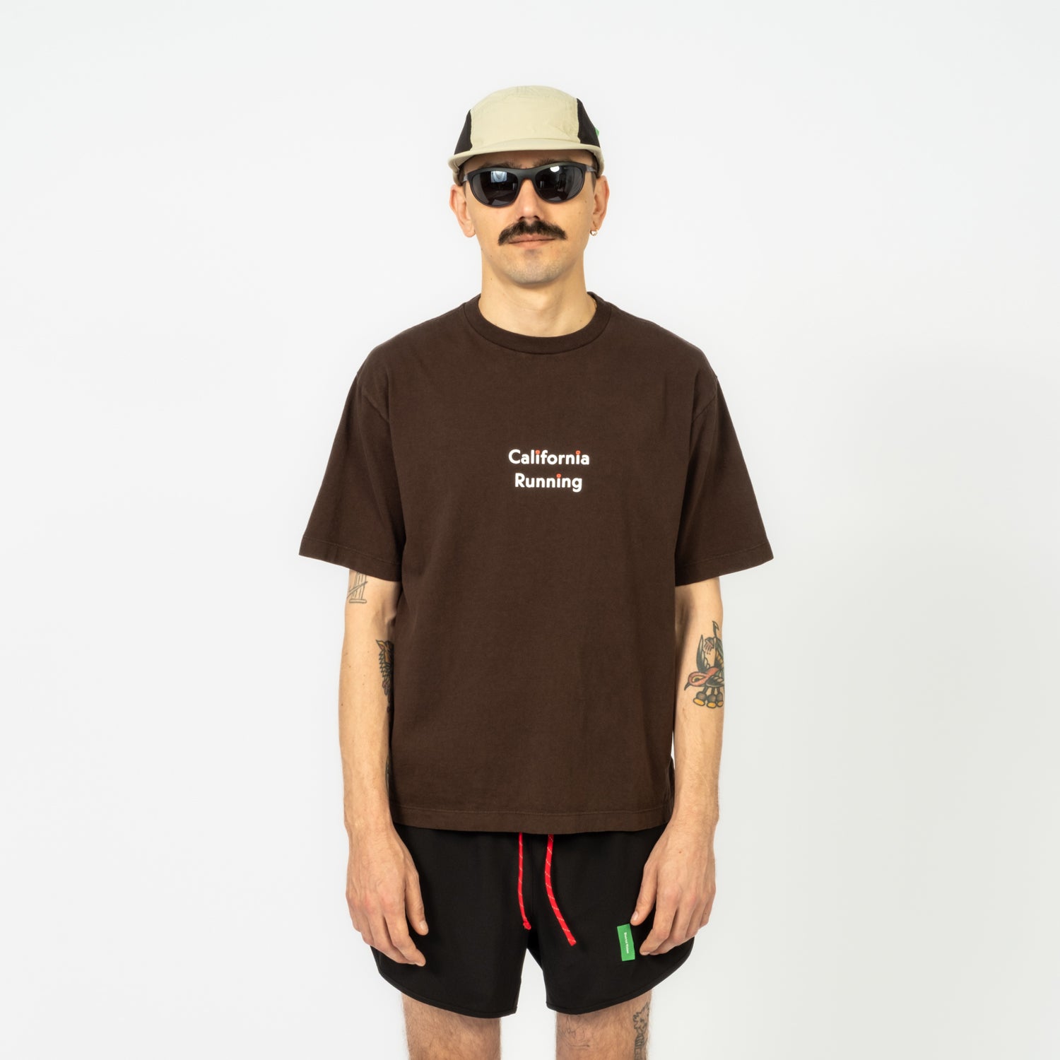 [DISTRICT VISION] CALIFORNIA COTTON TEE _ WAVE RUNNER BROWN
