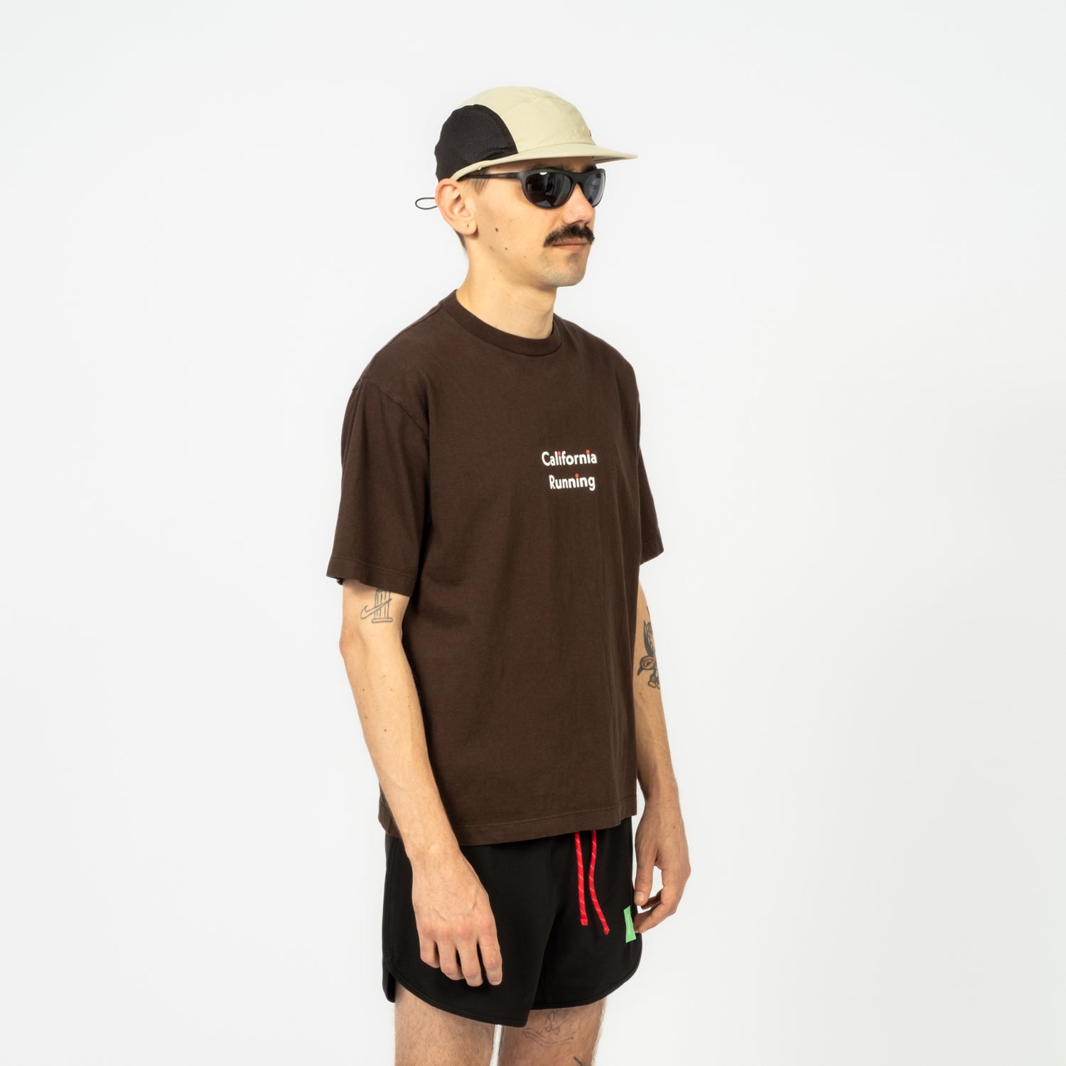 [DISTRICT VISION] CALIFORNIA COTTON TEE _ WAVE RUNNER BROWN
