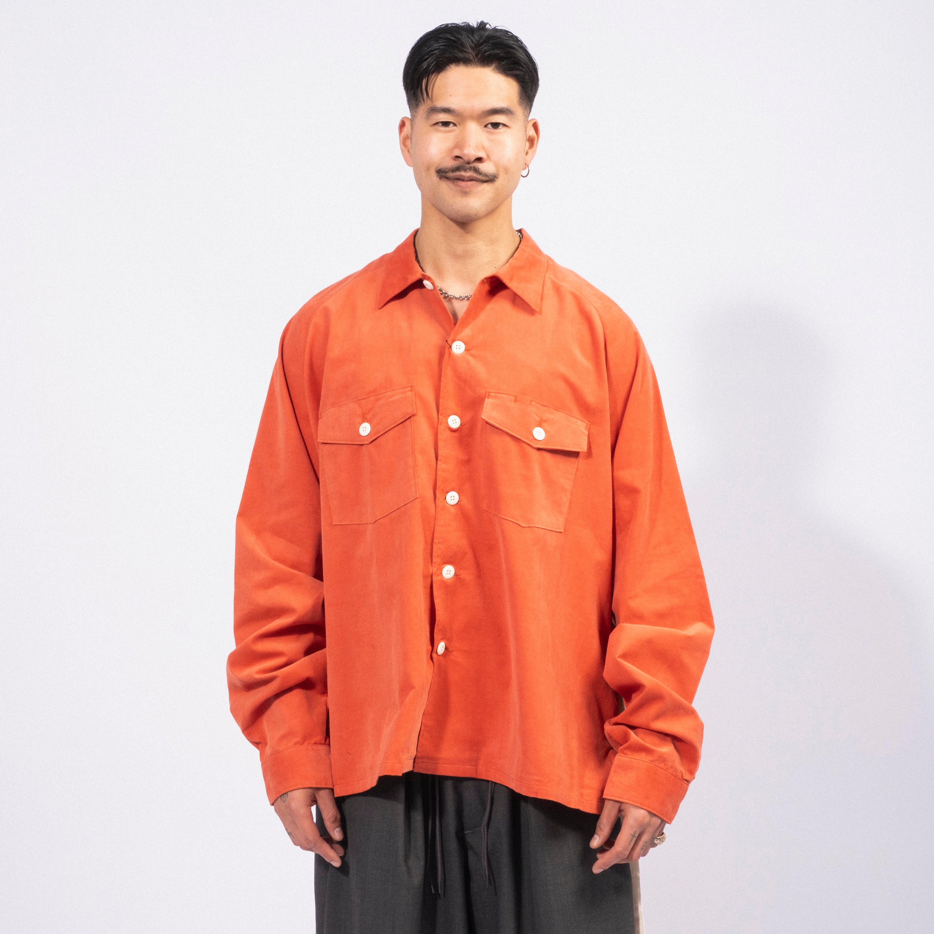 [SILLAGE] FATIGUE SHIRTS _ CORDUROY ORANGE