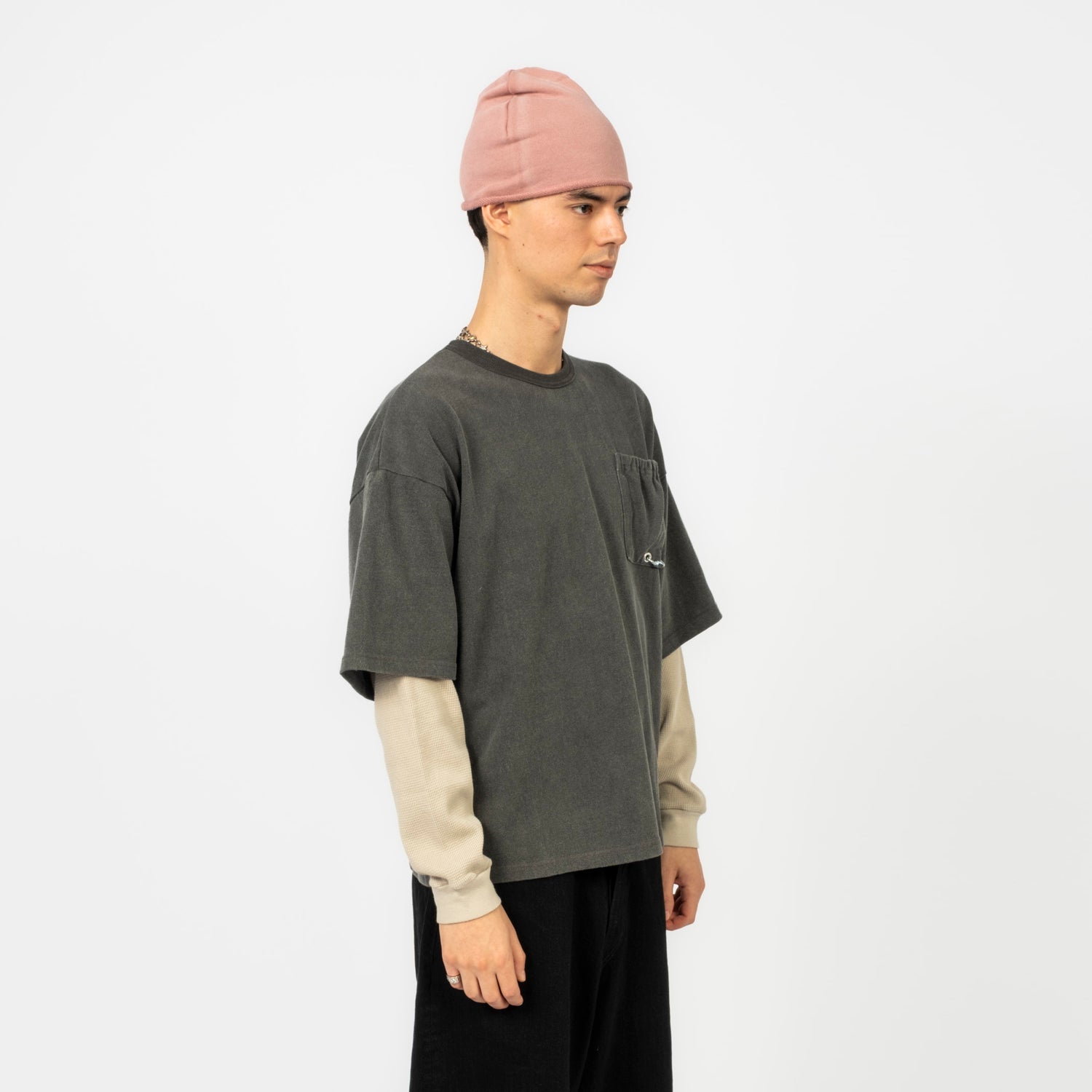[REFOMED] RECU-057 FRESH MAN L/S TEE _ CHARCOAL