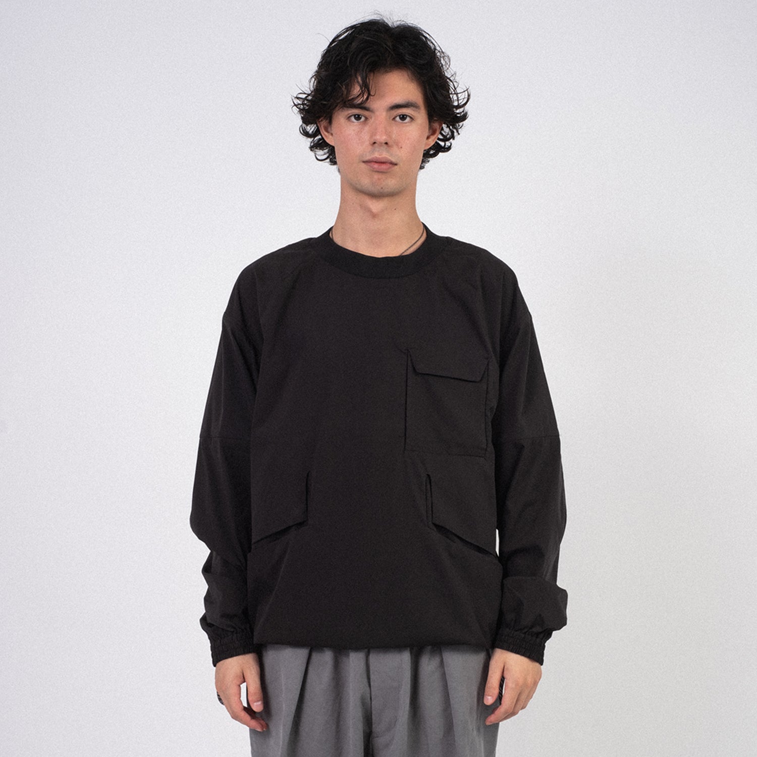 [F/CE] MICROFT TECHNICAL LONG SLEEVE SHIRT _ BLACK