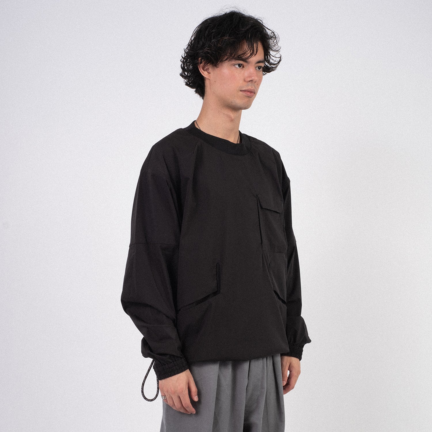 [F/CE] MICROFT TECHNICAL LONG SLEEVE SHIRT _ BLACK