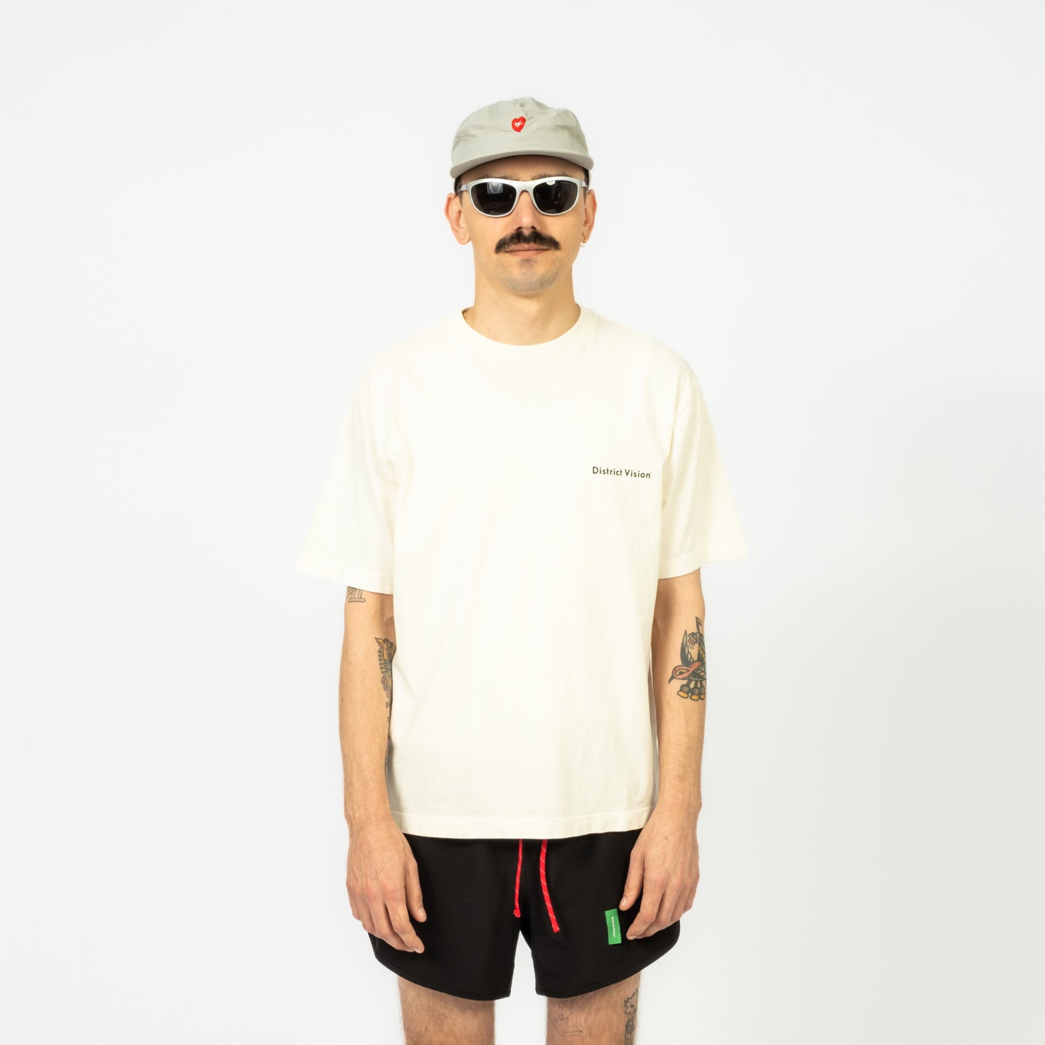 [DISTRICT VISION] CALIFORNIA COTTON TEE _ ARROW EYE VINTAGE WHITE