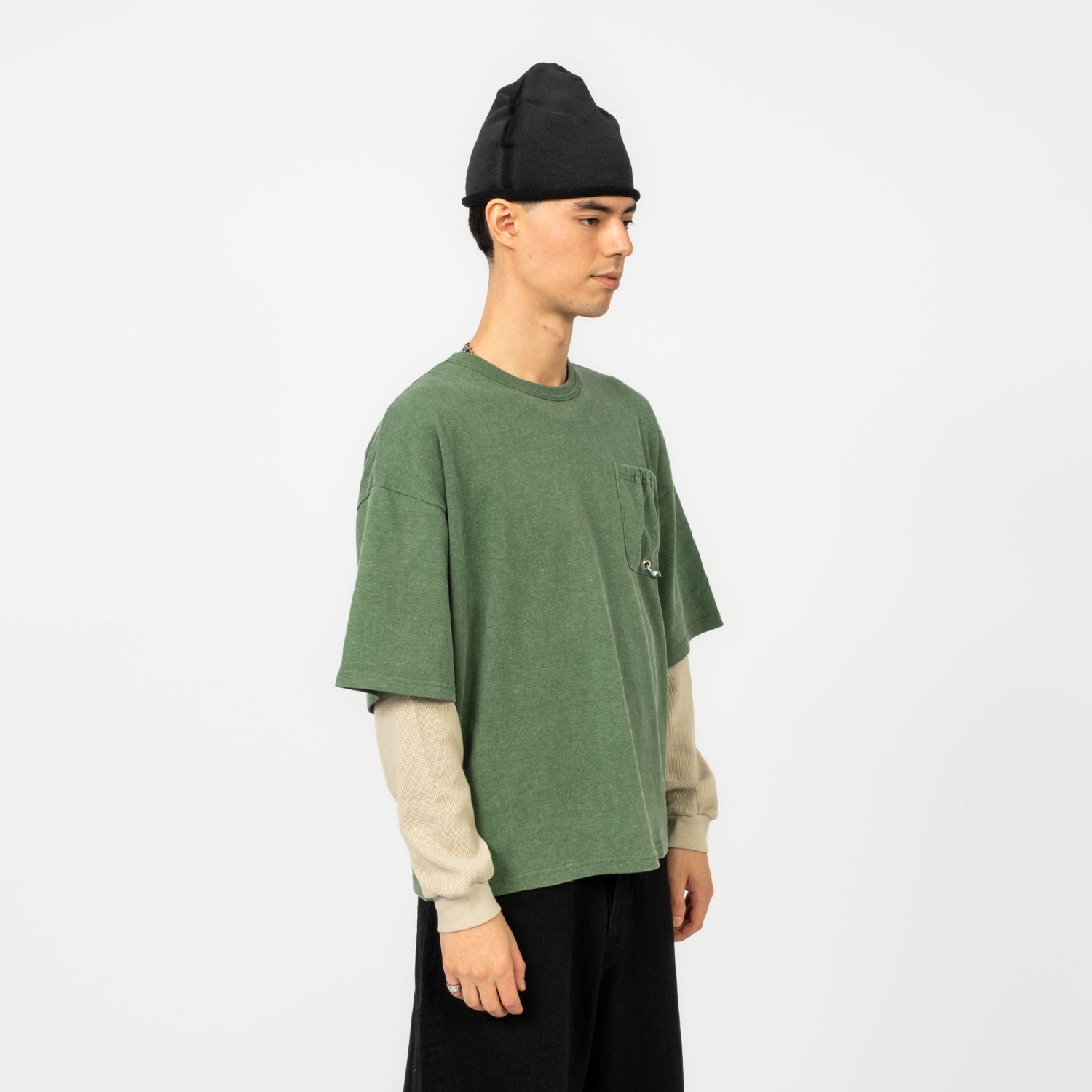 [REFOMED]RECU-057 FRESH MAN L/S TEE _ GREEN
