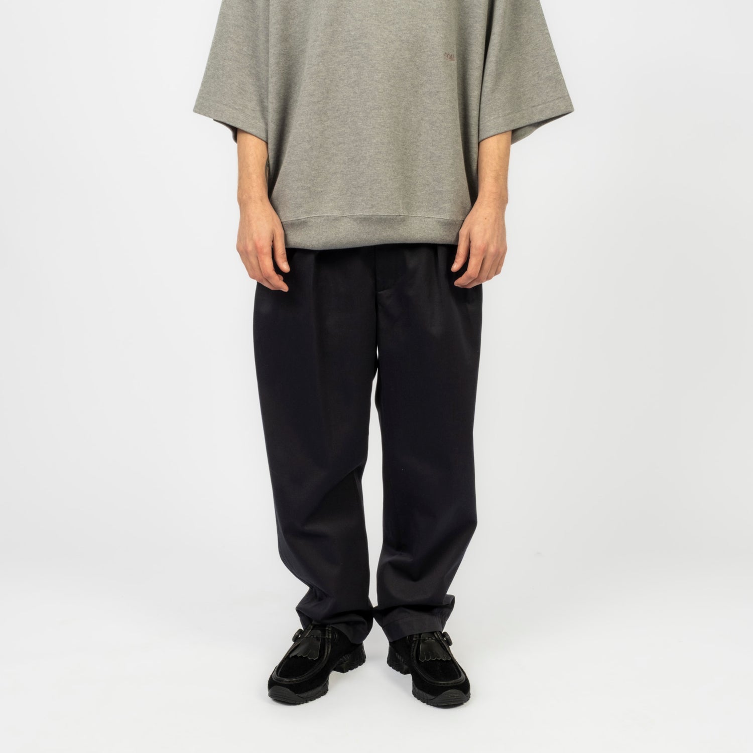 [NANAMICA] DOUBLE PLEATED CHINO PANTS _ NAVY