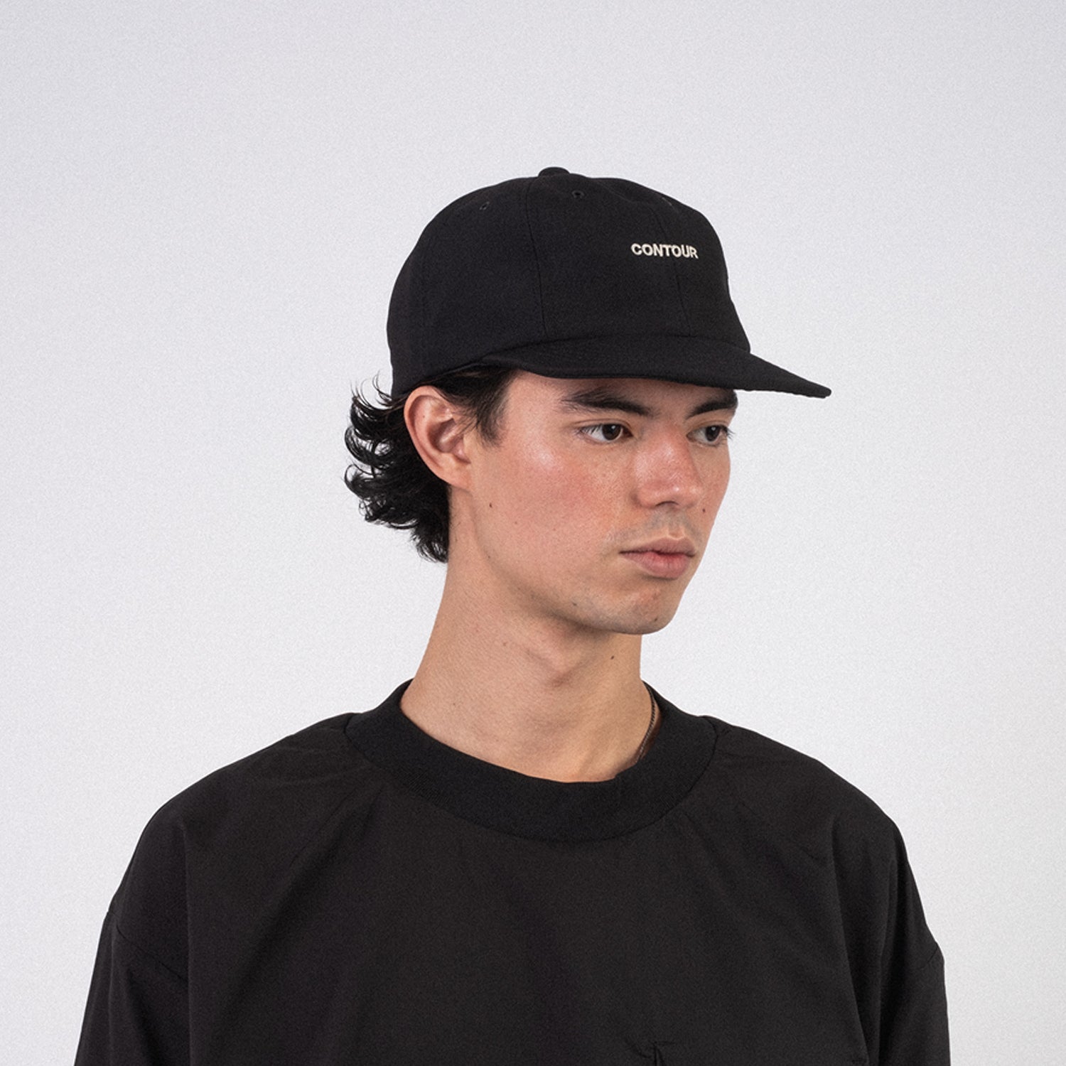 [F/CE] 8 PANNEL CONTOUR CAP _ BLACK