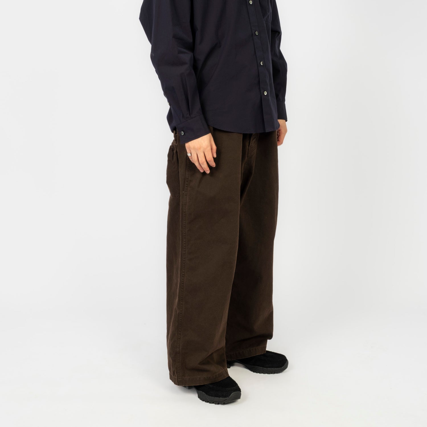 [REFOMED] REPT-059 FRESH MAN DUCK WIDE PANTS _ BROWN