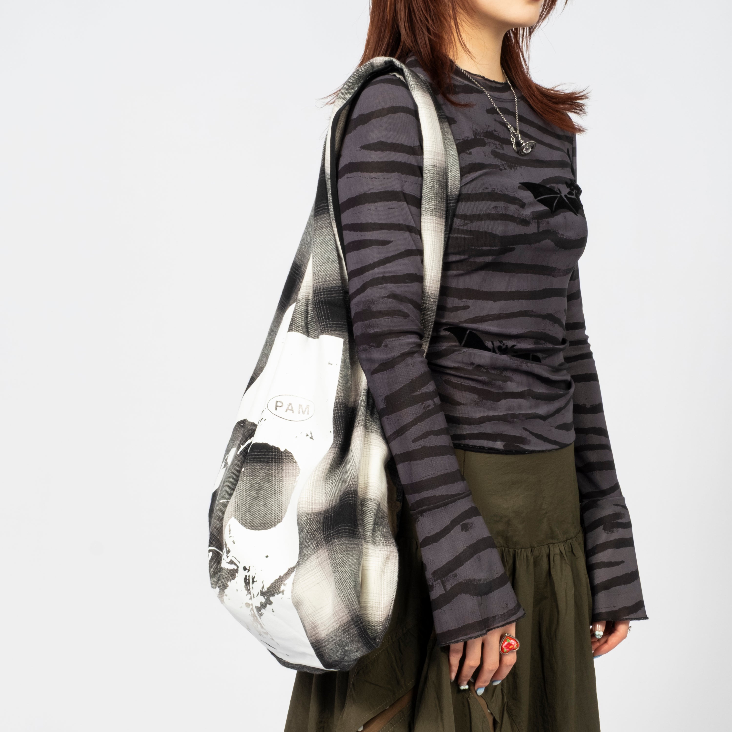 [PAM] SKETCH TOTE BAG _ CHECK