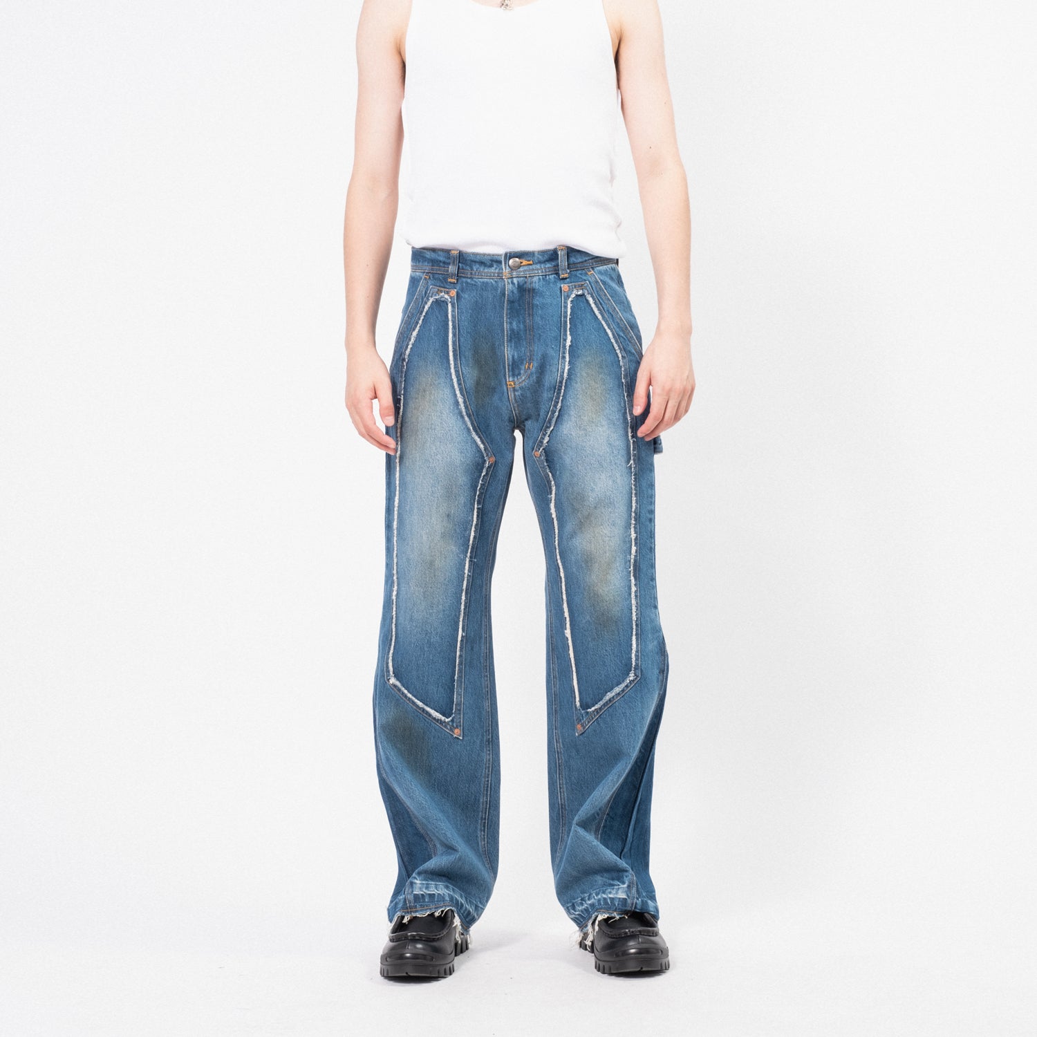 [ANDERSSON BELL] RODEO CARPENTER  WIDE JEANS _ BLUE