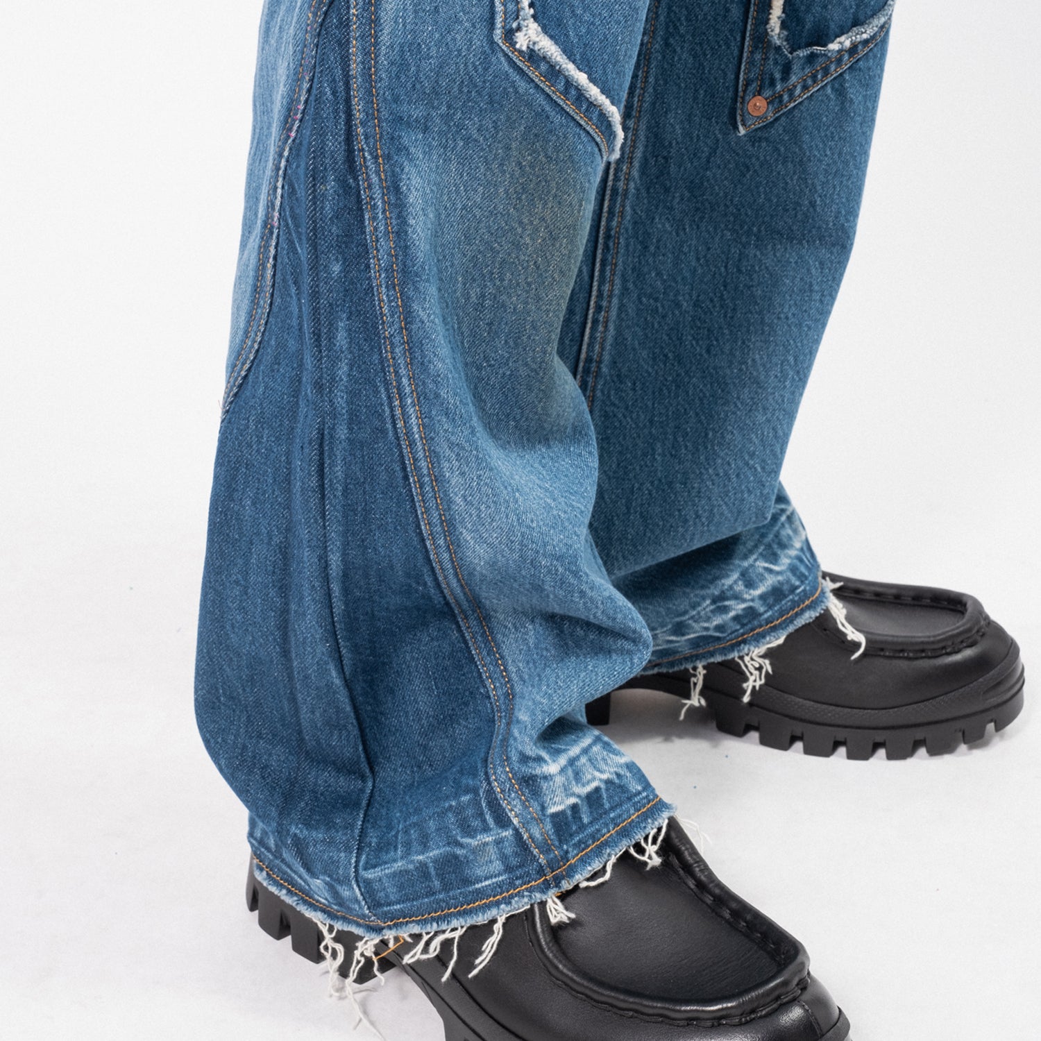 ANDERSSON BELL] RODEO CARPENTER WIDE JEANS _ BLUE