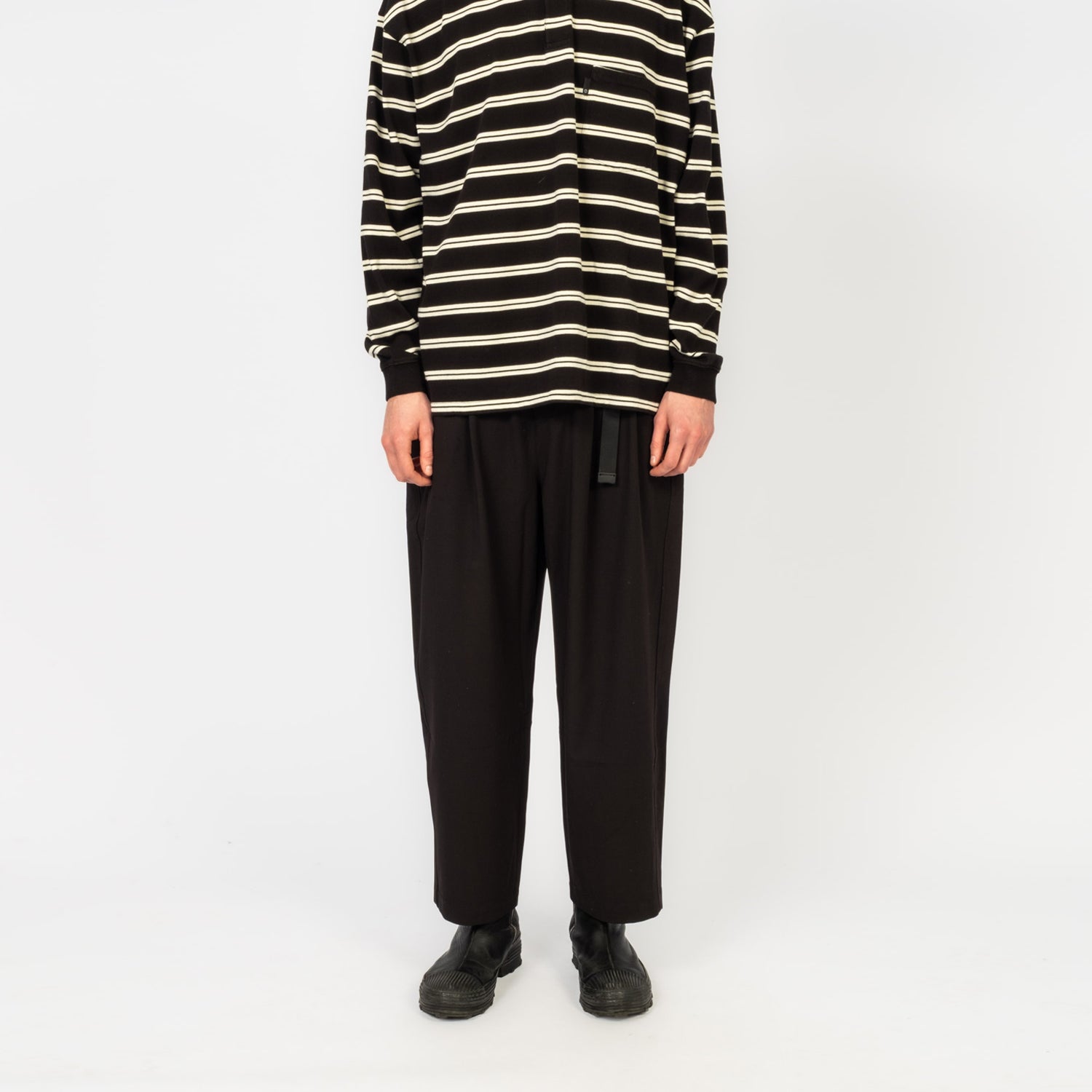 [MOIF] WIDE FUNCTION SLACKS _ BLACK