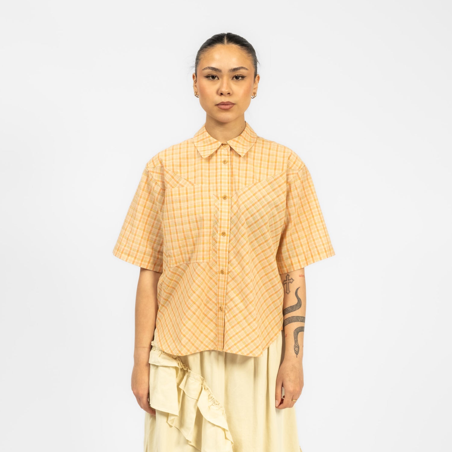 [YMC] EVA SHIRT _ PINK CHECK