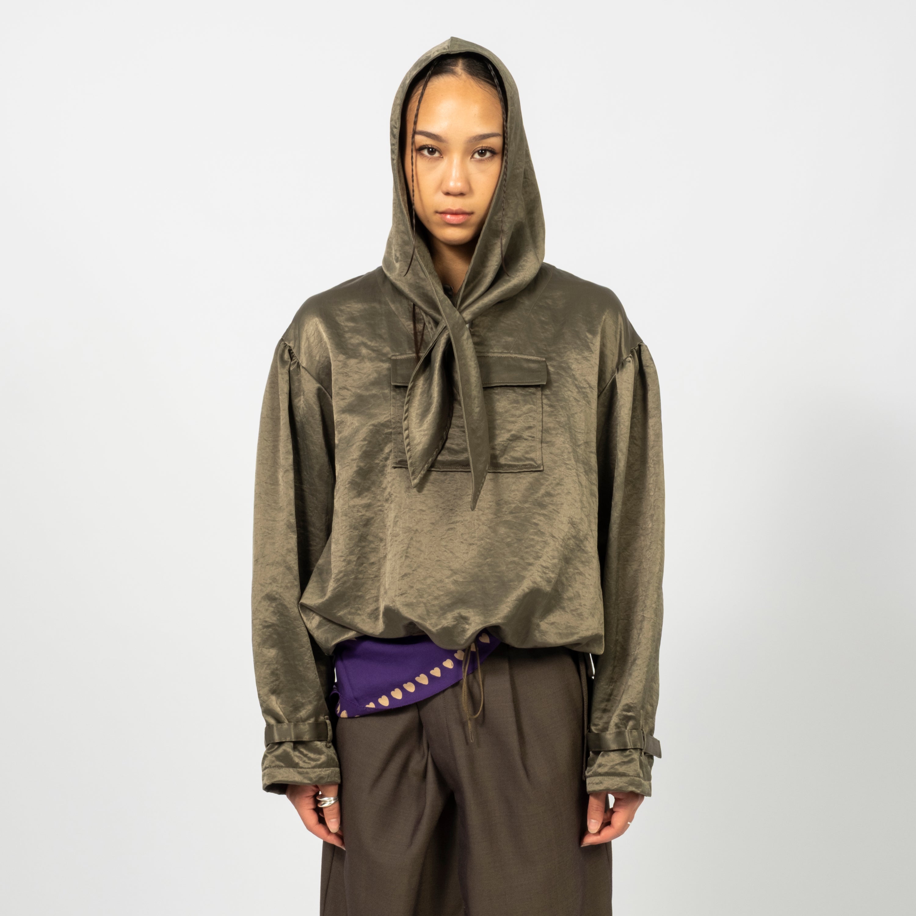 [RHODOLIRION] US ARMY ANORAK _ OLIVE